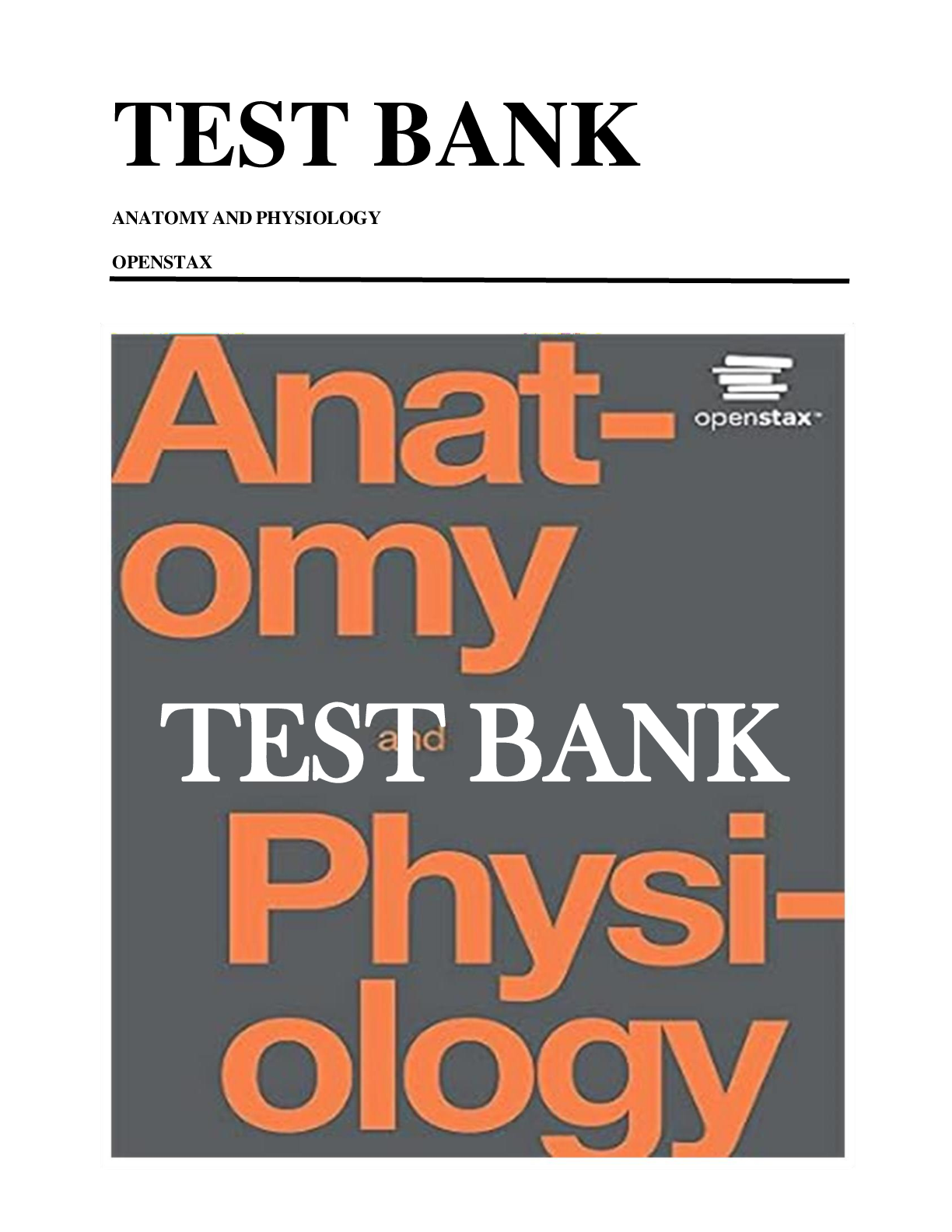 Preview image for TEST BANK ANATOMY AND PHYSIOLOGY  OPENSTAX