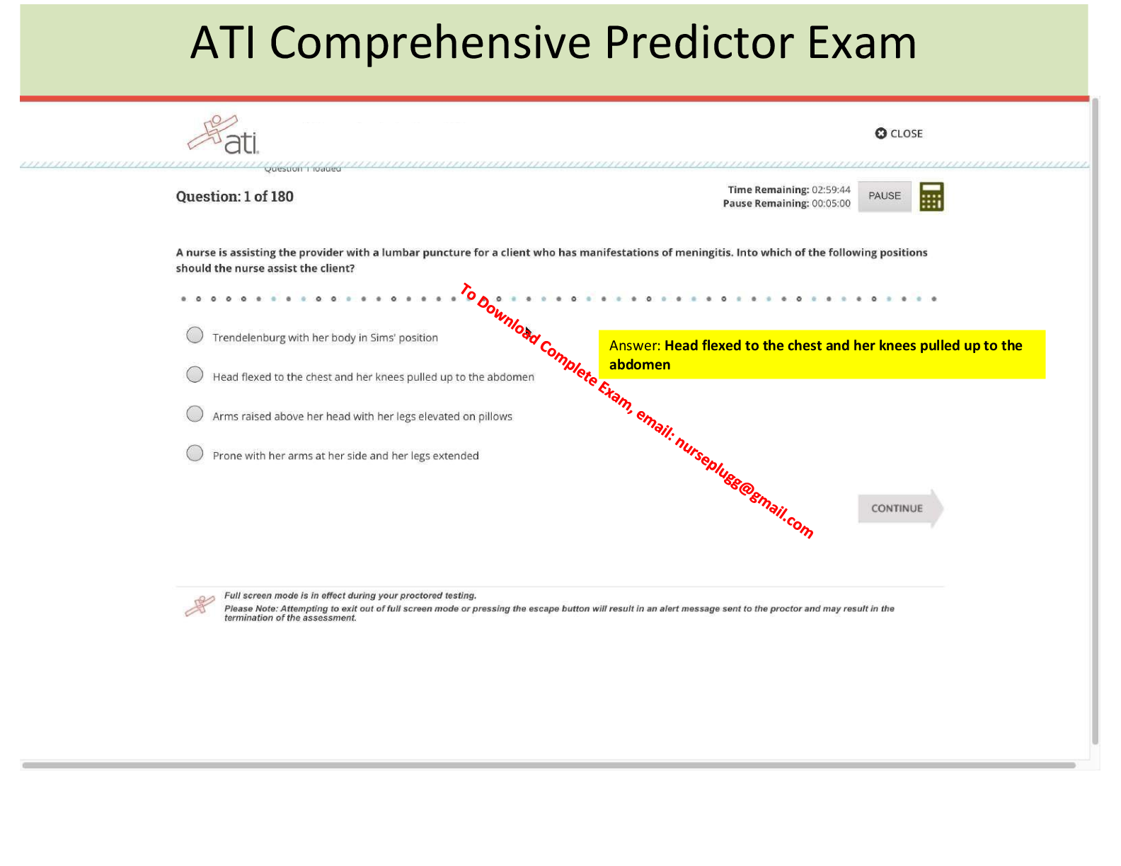 Preview image for 2026 Verified ATI RN Comprehensive Predictor Exit 2023 Latest 2026 Assessment | NGN Questions and 100% Legit Answers | 2023/2026 Complete RN ATI Comprehensive Predictor Exit Assessment This document contains the 2026 legit ATI RN Comprehensive Predictor Exit 2023 latest 2026 assessment with NGN, including all questions and 100% correct verified answers for the 2023/2026 RN ATI Comprehensive Predictor Exit assessment.