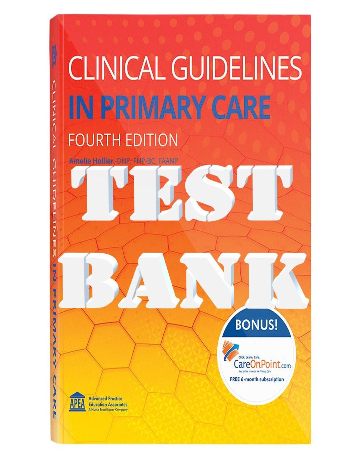 Preview image for Clinical Guidelines in Primary Care, 4th Edition by Amelie Hollier TEST BANK