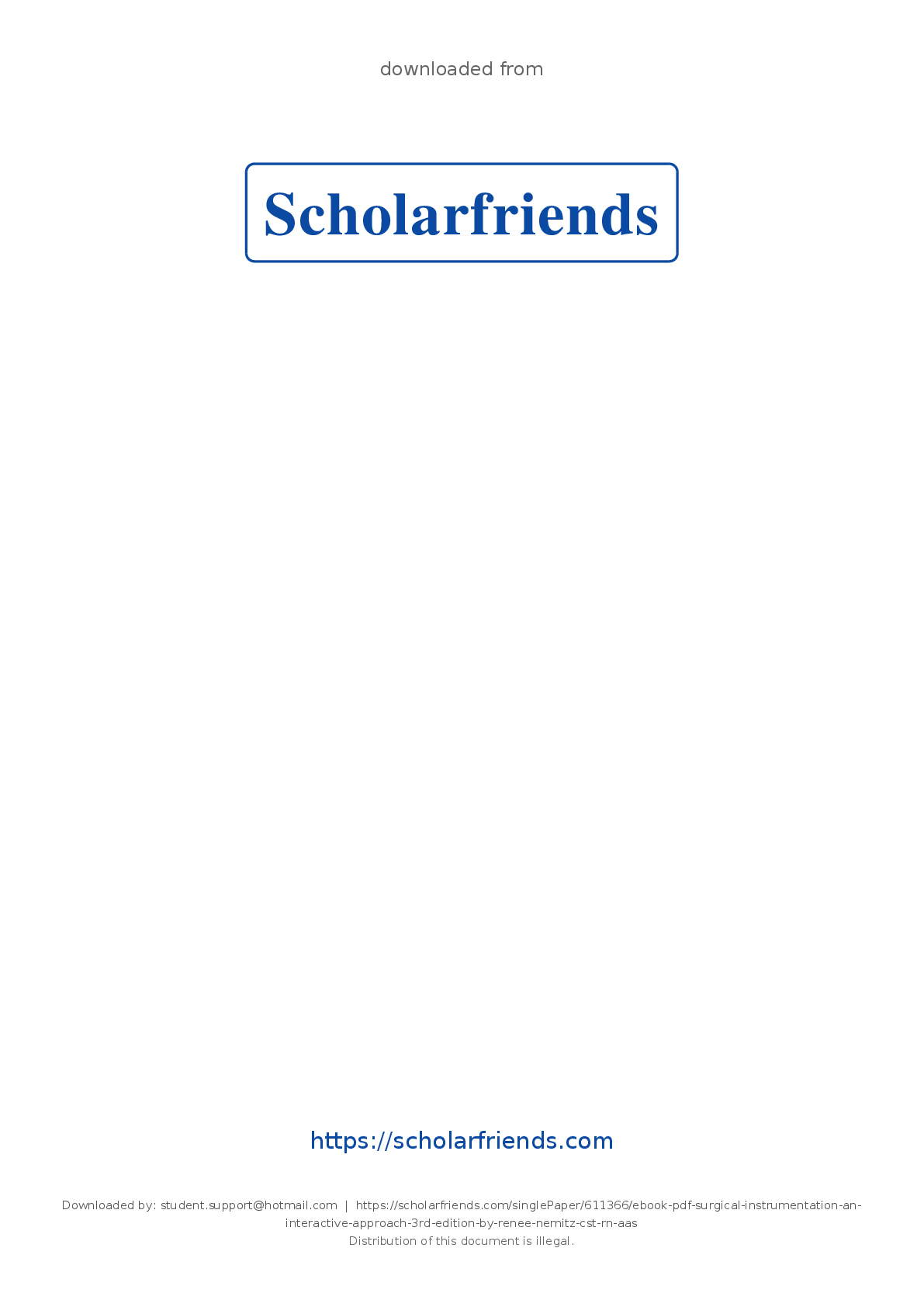 Recommended document preview for eBook PDF Surgical Instrumentation An Interactive Approach 3rd Edition By Renee Nemitz