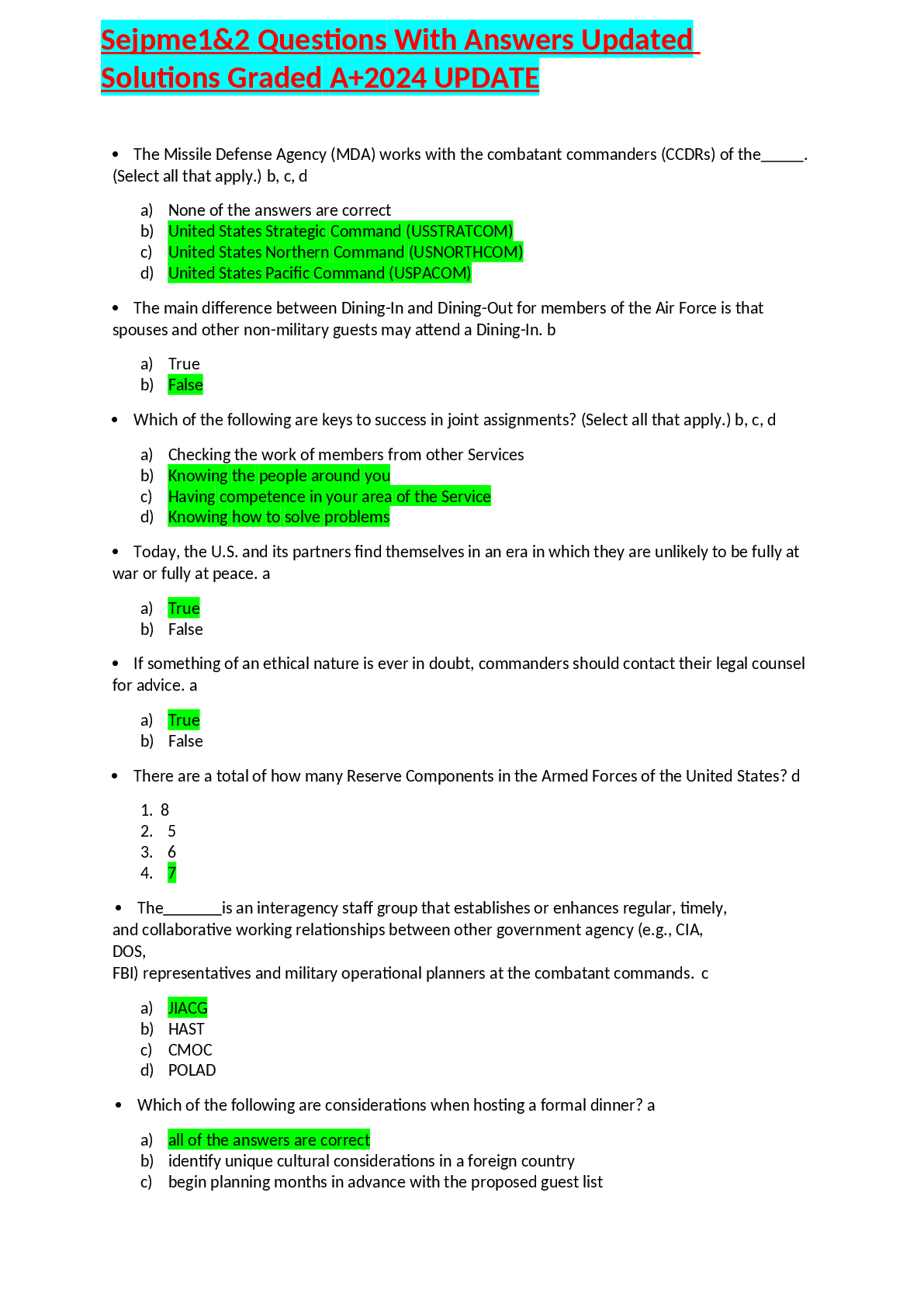 Preview image for Sejpme1&2     Questions     With     Answers     Updated          Solutions     Graded     A+2024 UPDATE