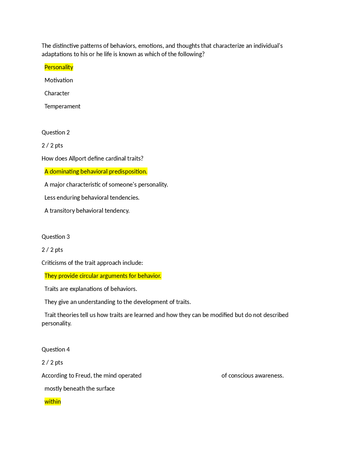 PSYCH 102 Test 7 part 1.