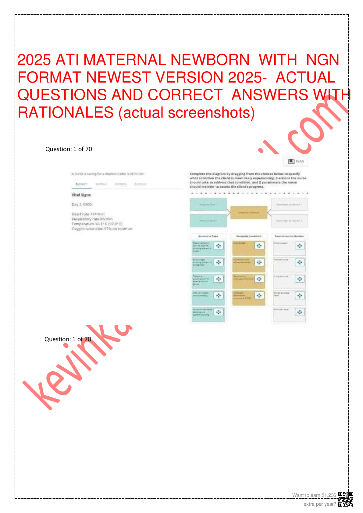 Preview of 2025 ATI MATERNAL NEWBORN WITH NGN FORMAT NEWEST VERSION 2025- ACTUAL QUESTIONS AND CORREC