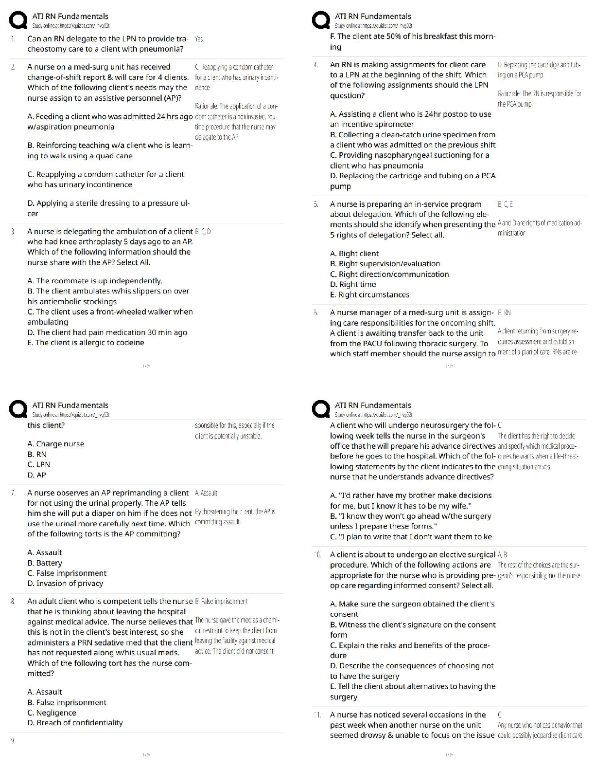 Recommended document preview for ATI RN Fundamentals   / New Version 2025–2026 Test Bank, Study Guide & Exam Prep