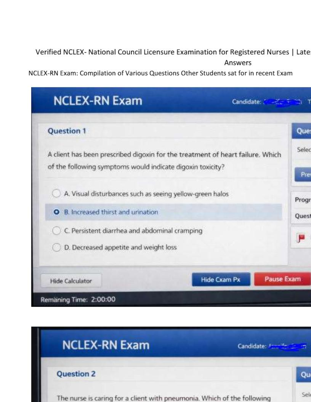 Recommended document preview for NCLEX RN 2026 Next Generation NGN Actual Exam Questions and Answers