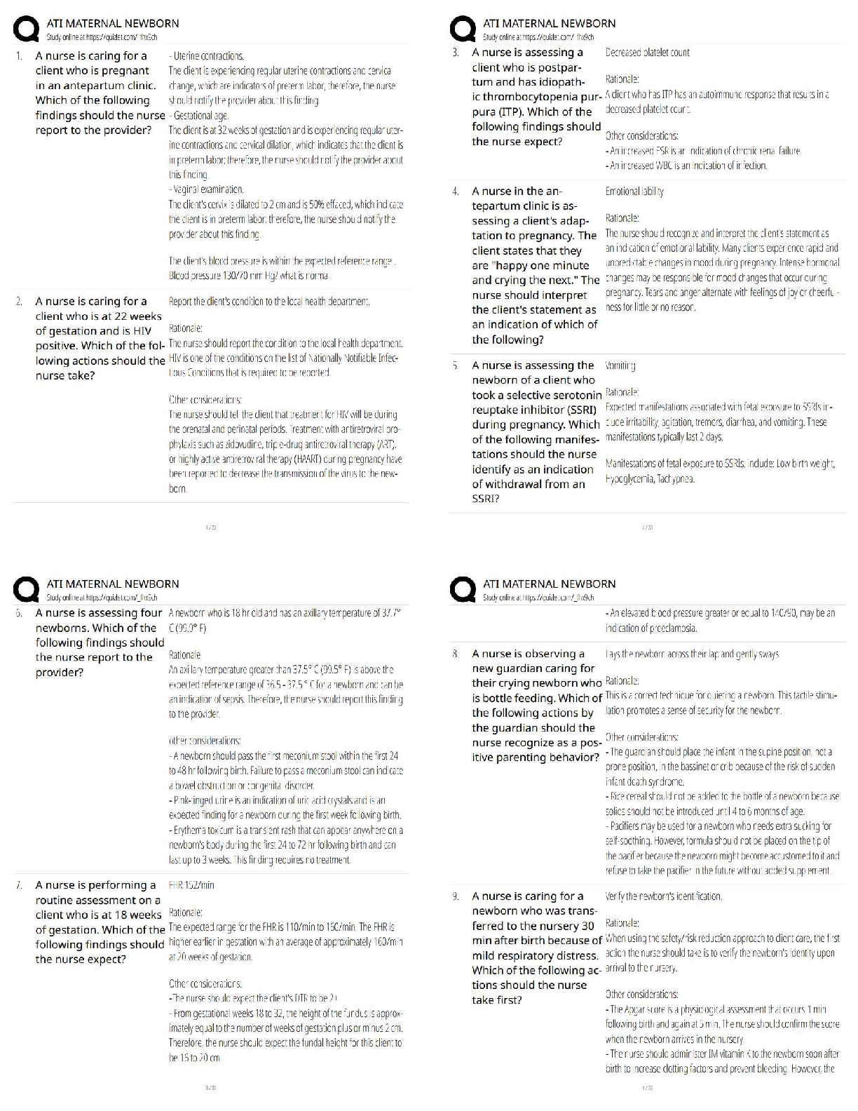 Recommended document preview for ATI Maternal Newborn Nursing / 2025 Updated Test Bank & Study Guide   Exam Prep