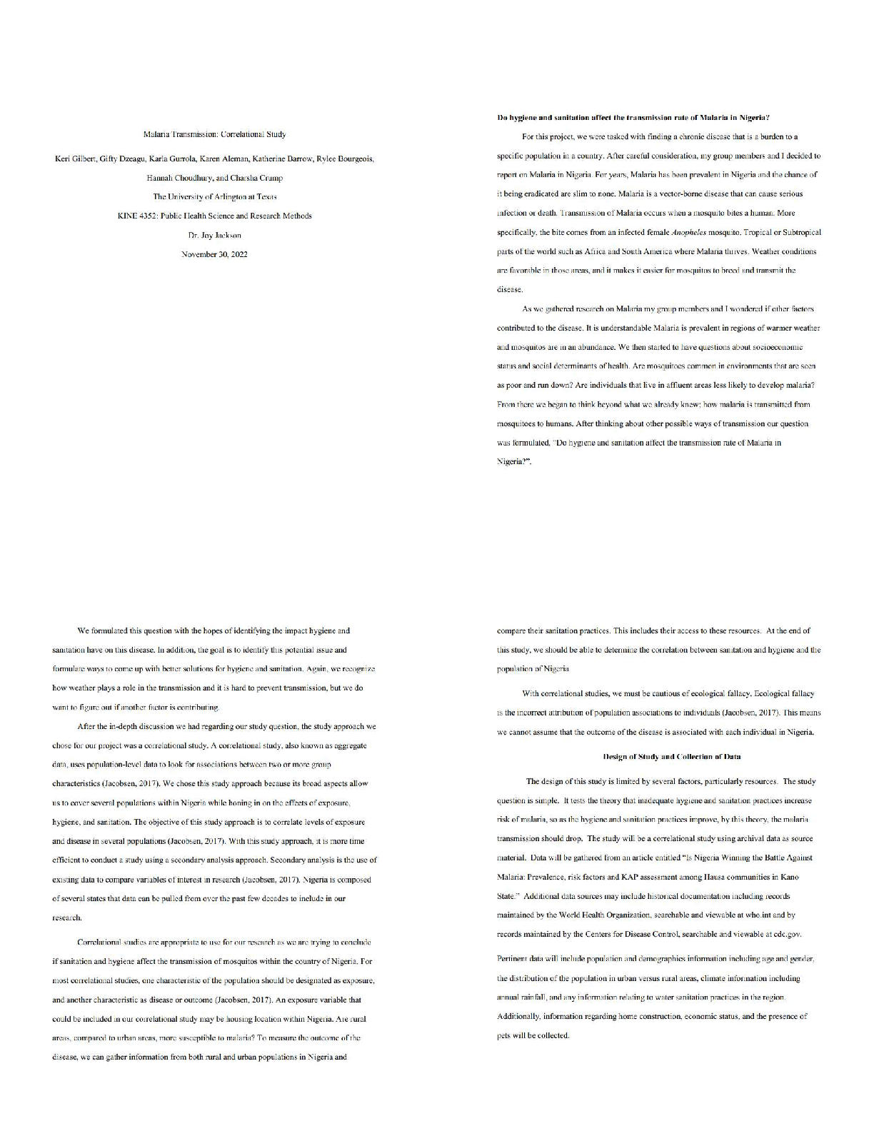 Recommended document preview for KINE 4352 Public Health Science and Research Methods   / 2026 Study Guide & Notes