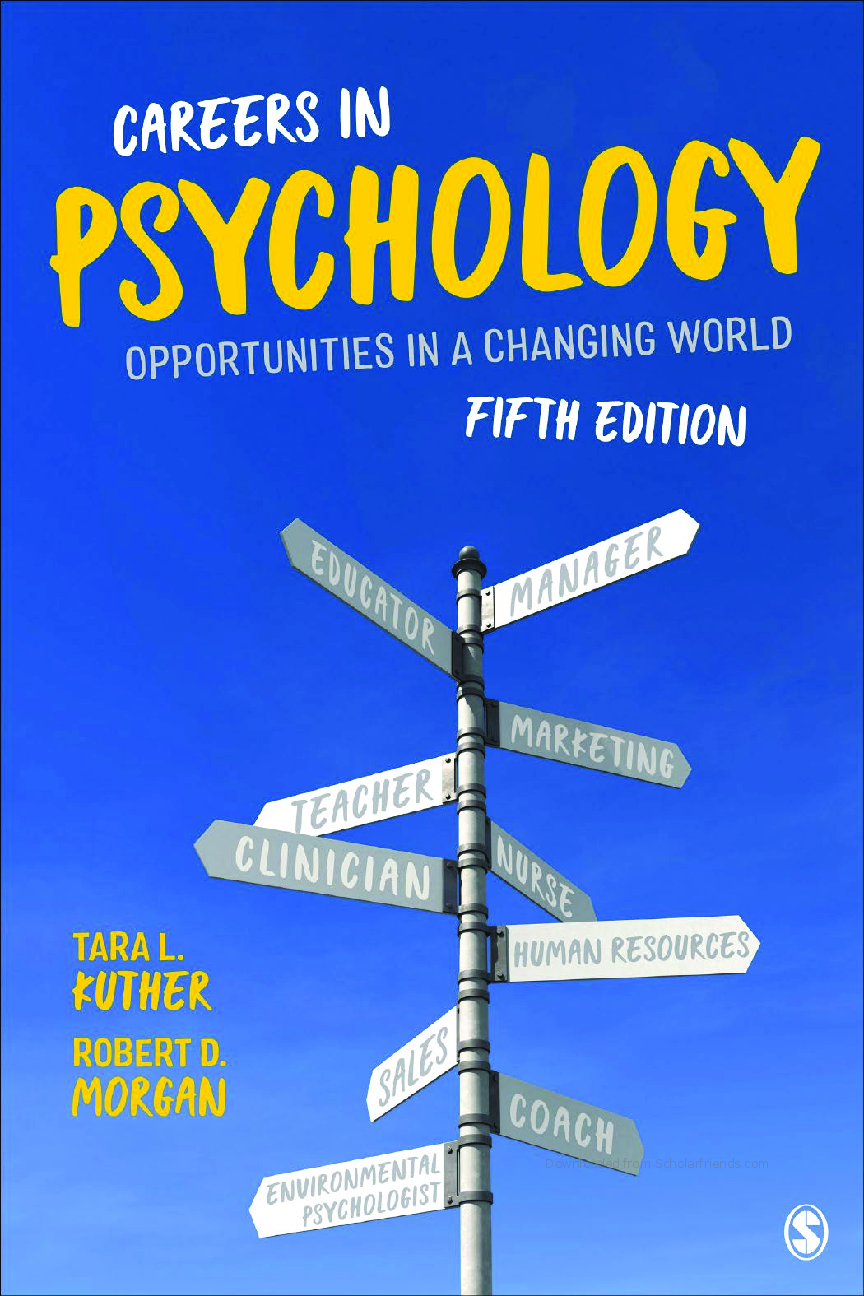 eBook PDF Careers in Psychology 5th Edition By Tara Kuther, Robert Morgan