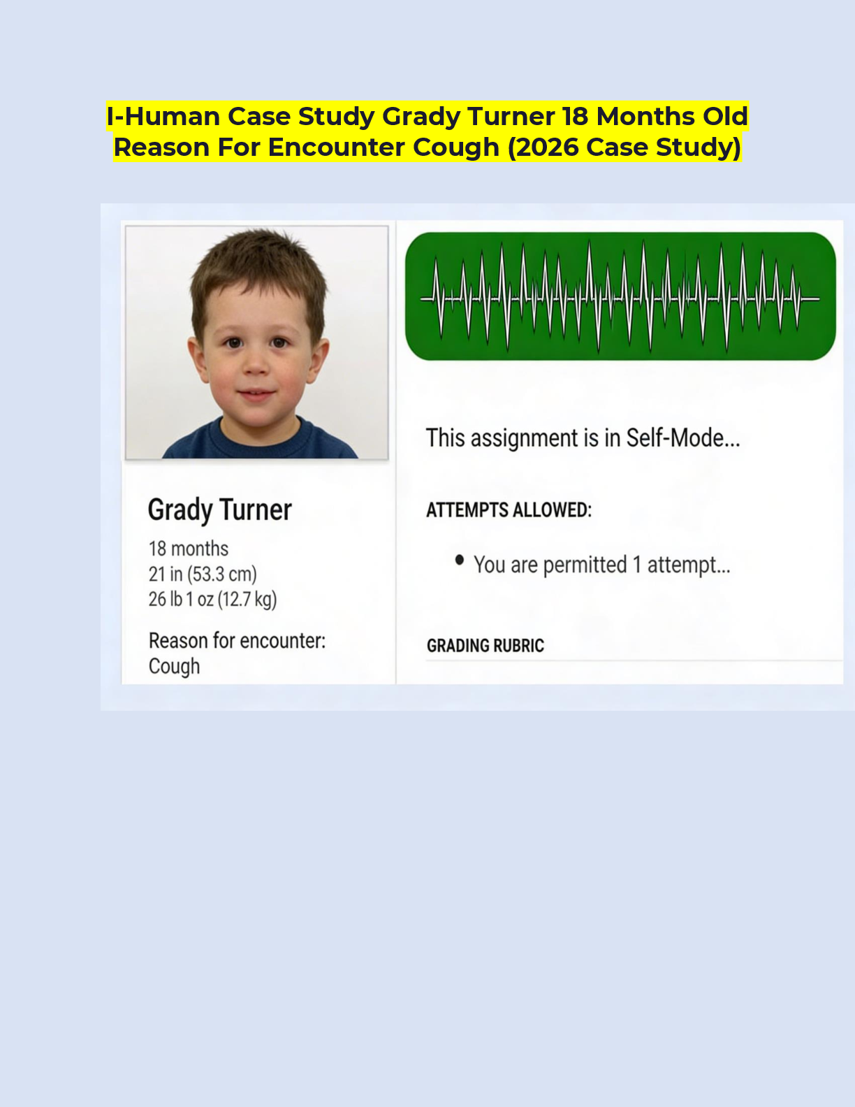 18 Months Old  Reason For Encounter Cough