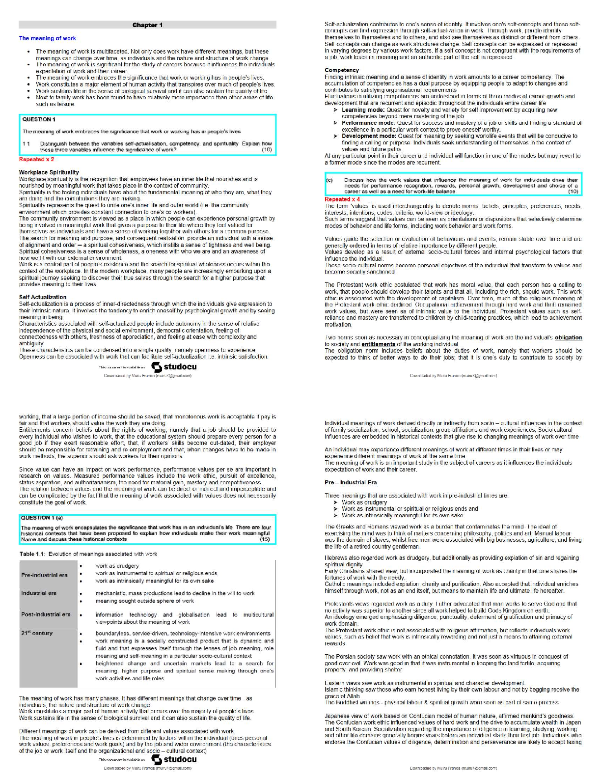Recommended document preview for Exam-Prep-IOP3702 Comprehensive Notes on Meaning of Work   / 2025 Update Study Guide & Exam Prep