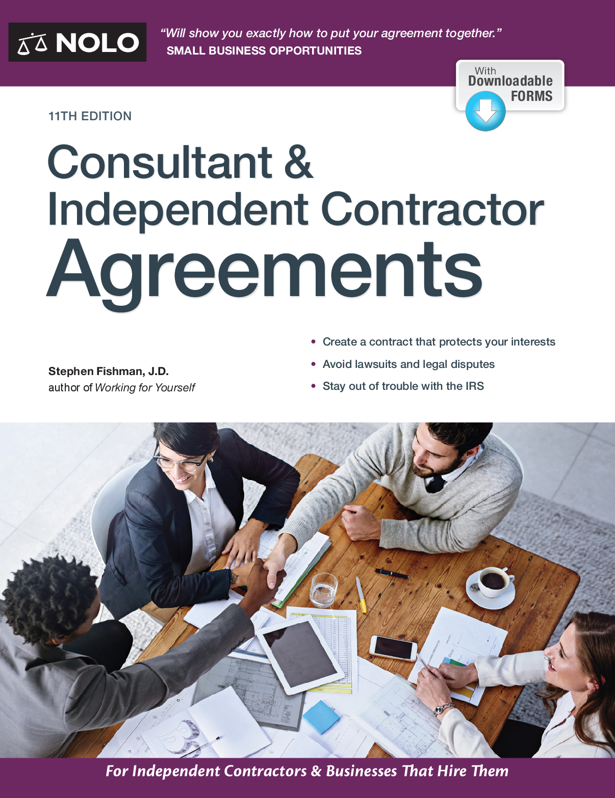 Preview of eBook PDF NOLO Consultant Independent Contractor Agreements 11th Edition By Stephen Fishma