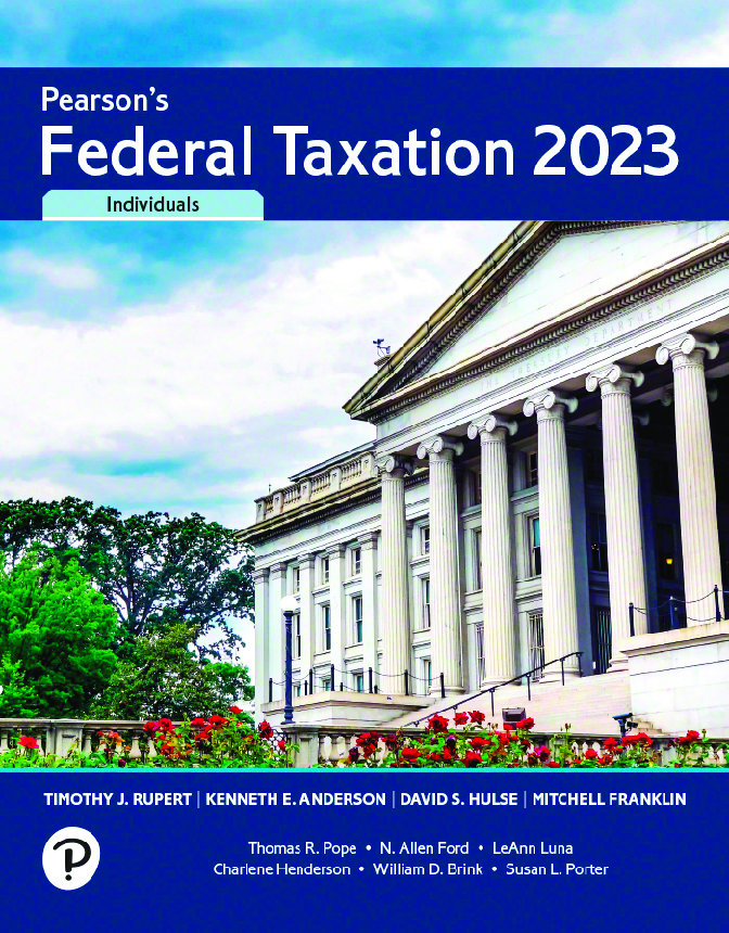 Recommended document preview for eBook PDF Pearson's Federal Taxation 2023 Individuals 36th Edition By Timothy J. Rupert, Kenneth E. Anderson, David S. Hulse, Mitchell Franklin