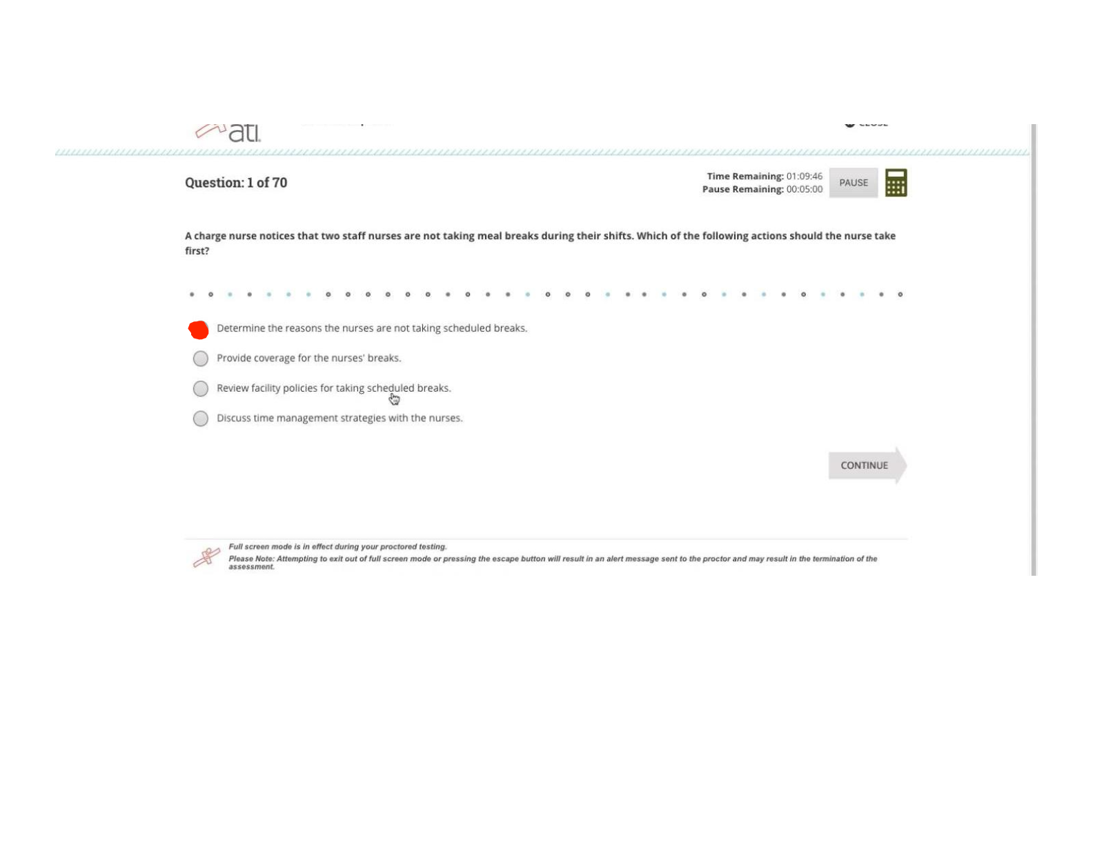 Preview image for Access the ATI RN Leadership Level 3 2023-2026 Proctored Exam with NGN featuring 70 questions and answers.
