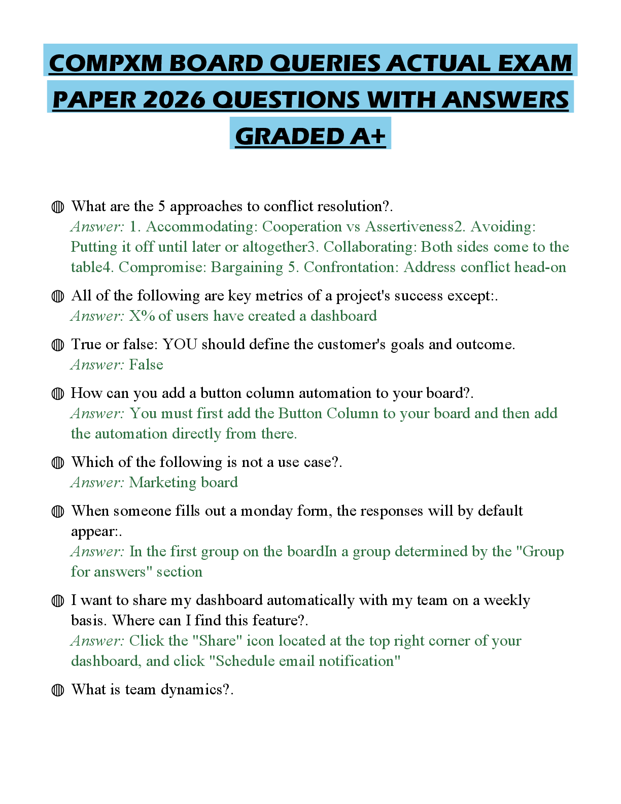 Recommended document preview for COMPXM BOARD QUERIES ACTUAL EXAM PAPER 2026 QUESTIONS WITH ANSWERS GRADED A+