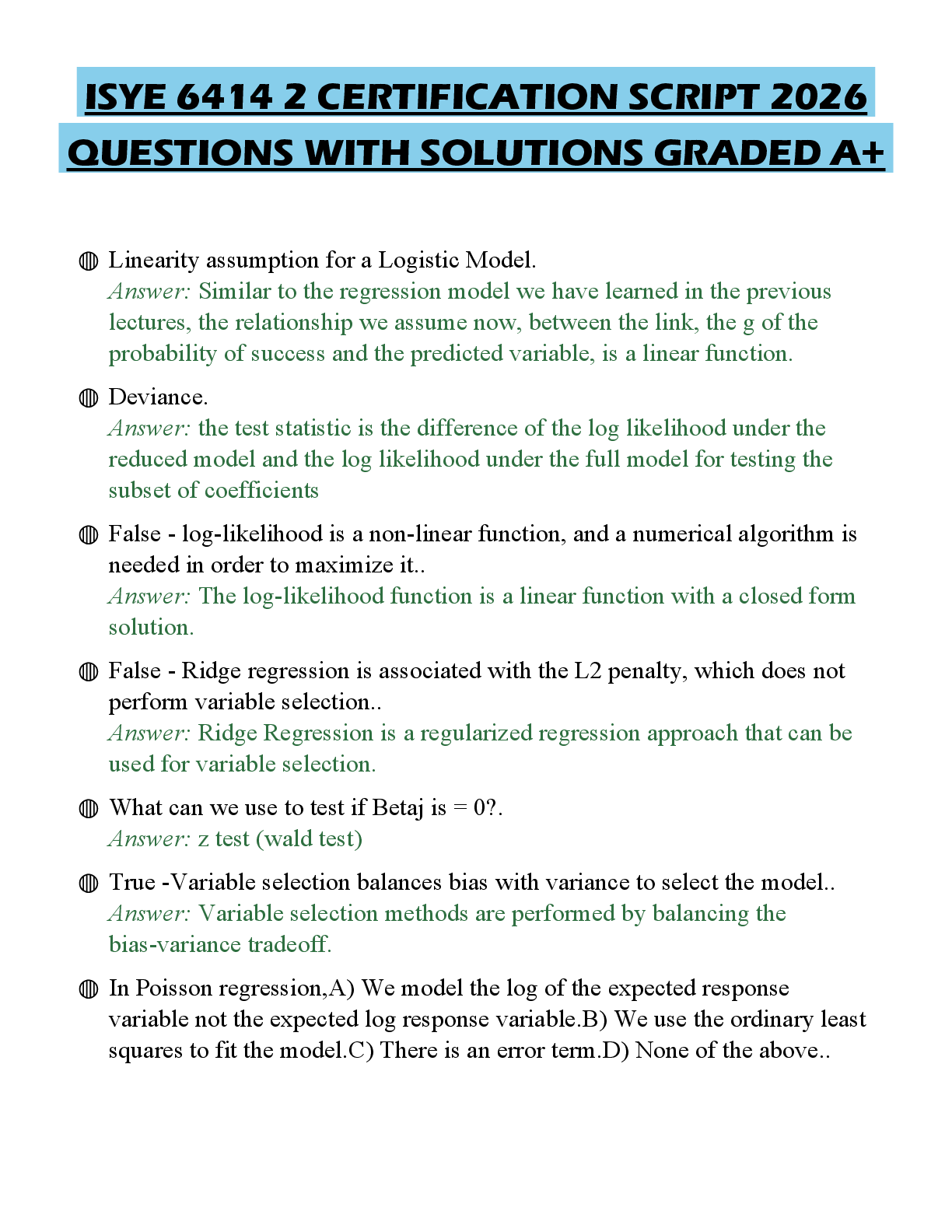 Recommended document preview for SYE 6414 2 CERTIFICATION SCRIPT 2026 QUESTIONS WITH SOLUTIONS GRADED A+