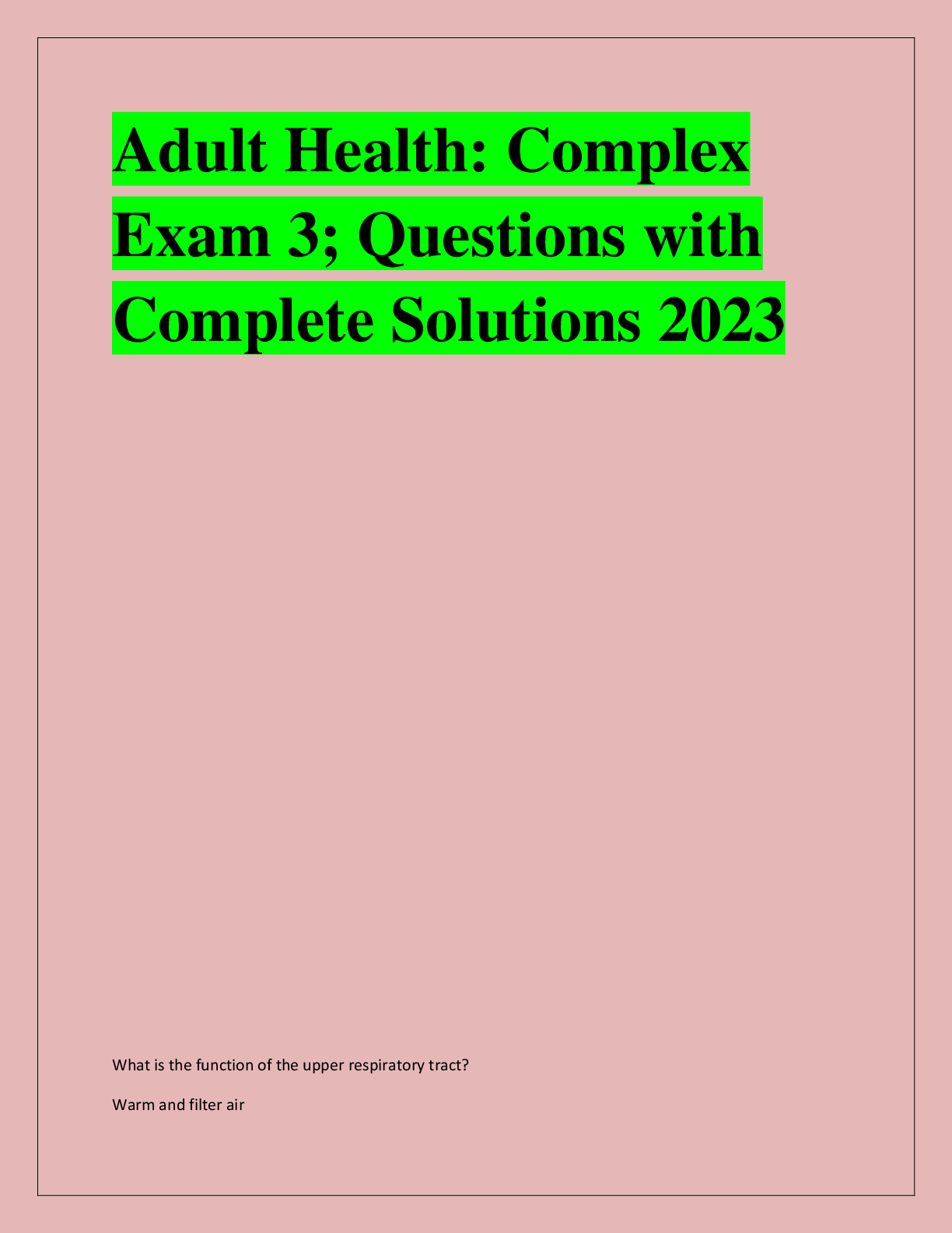 Preview image for 2024 Molina Medicare Annual  Certification Exam | Complete  Test Bank with Questions &