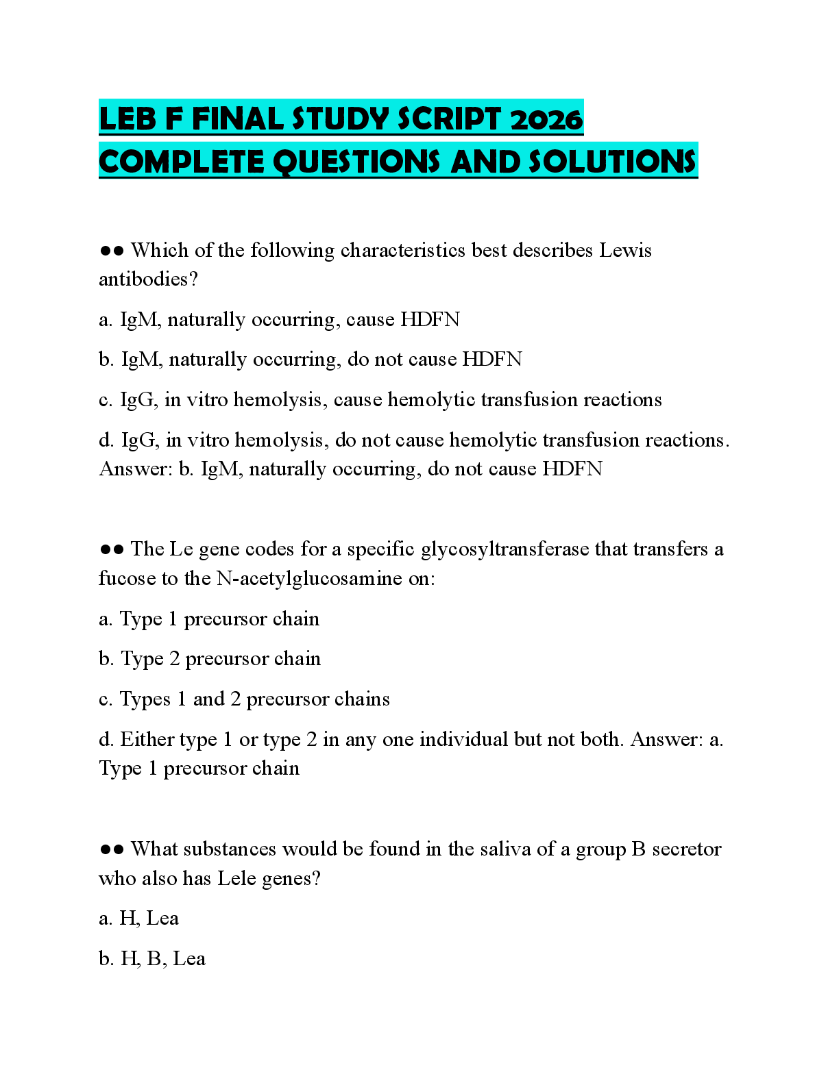 Recommended document preview for LEB F FINAL STUDY SCRIPT 2026 COMPLETE QUESTIONS AND SOLUTIONS