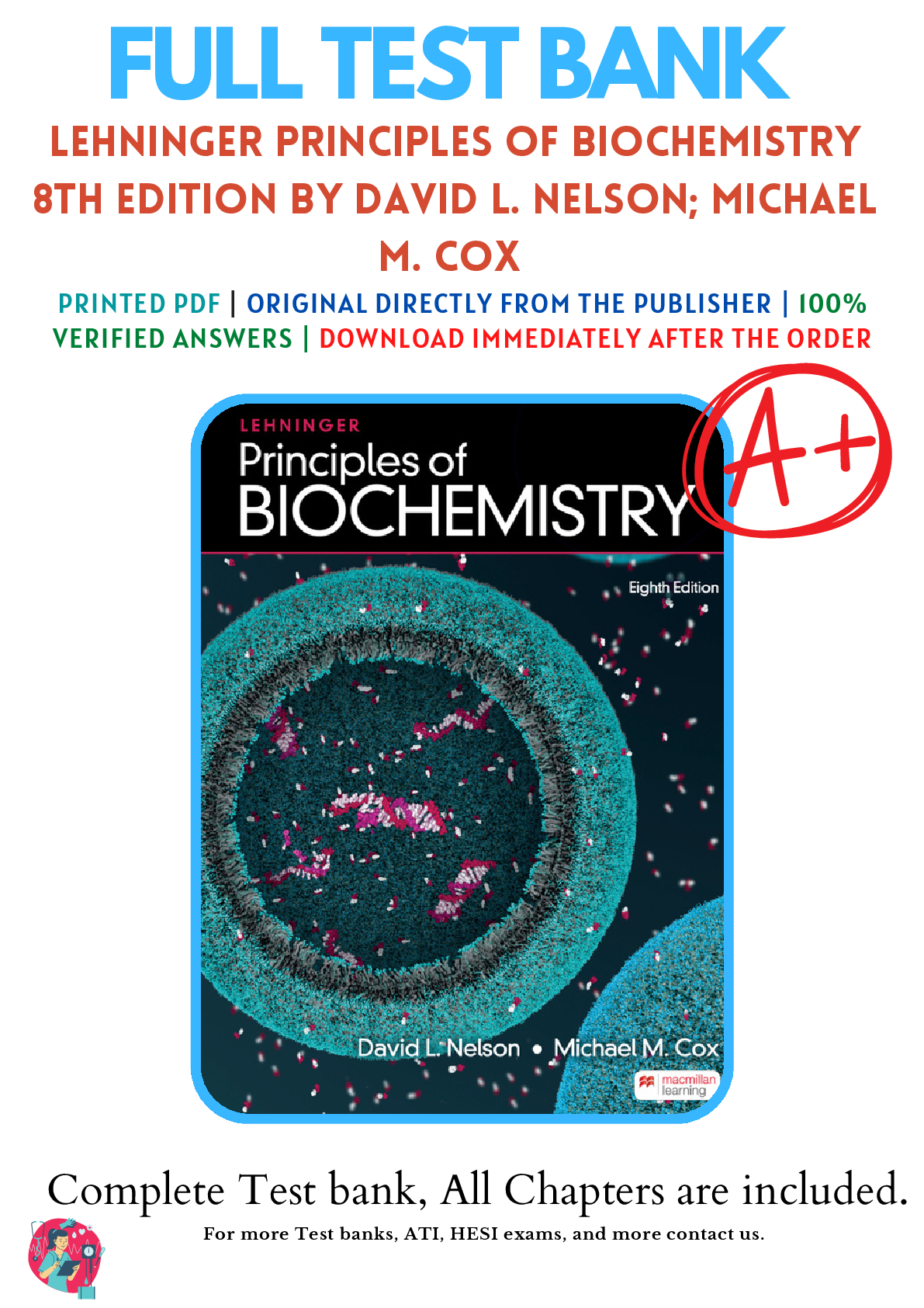 Recommended document preview for Test Bank For Lehninger Principles of Biochemistry 8th Edition