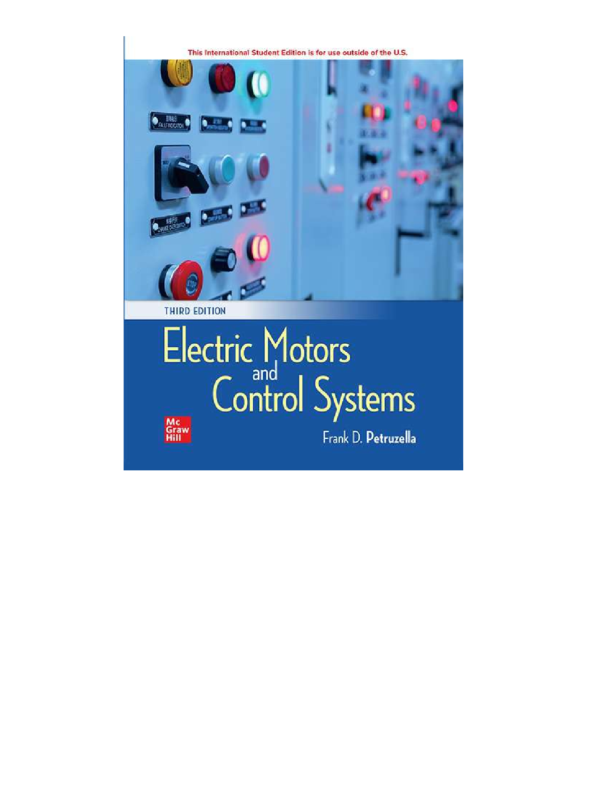 Preview of eBook [PDF] Electric Motors and Control Systems 3rd Edition (ISE) By Frank D_ Petruzella