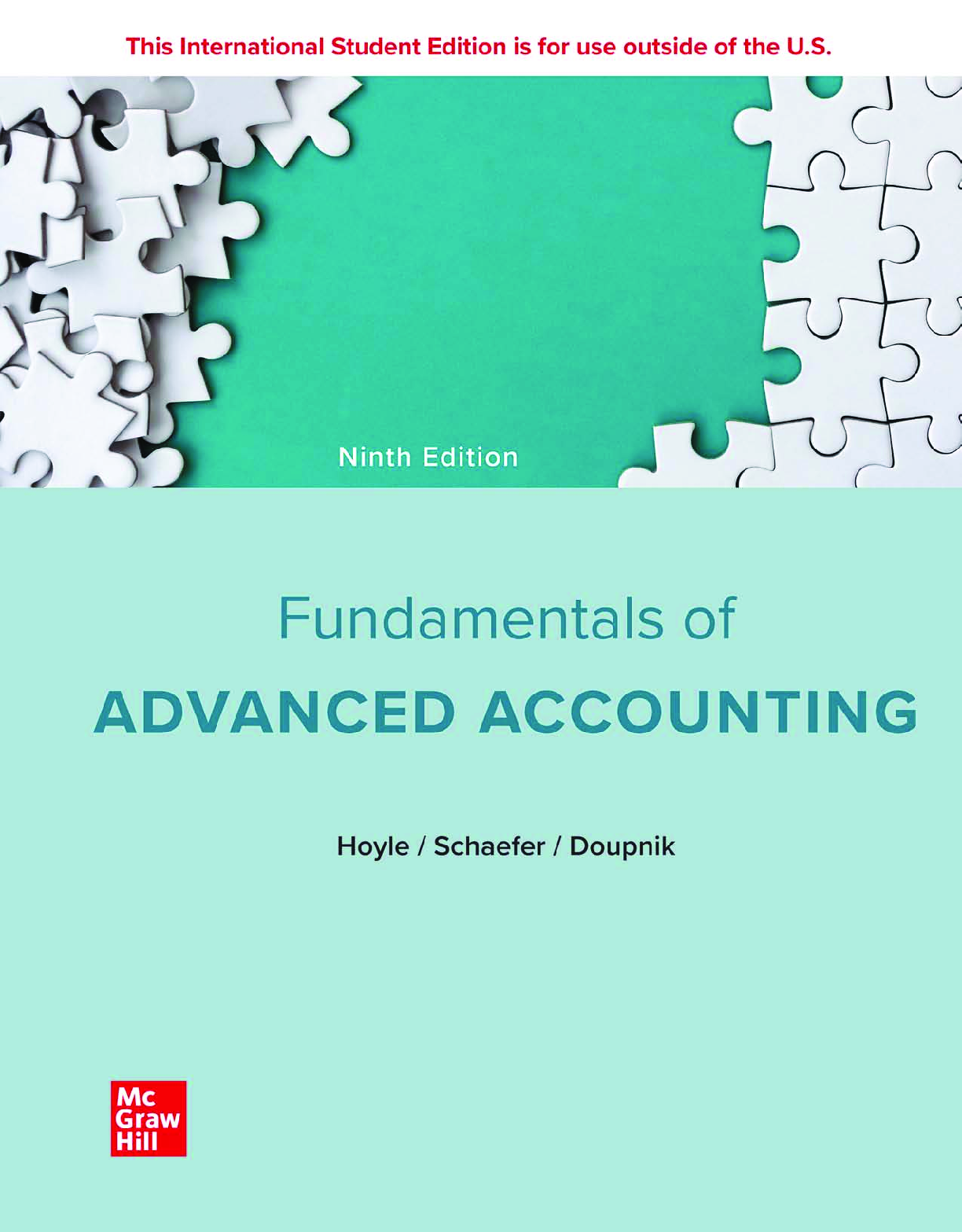 Recommended document preview for eBook PDF ISE Fundamentals of Advanced Accounting 9th Edition By Joe Hoyle, Thomas Schaefer, Timothy Doupnik