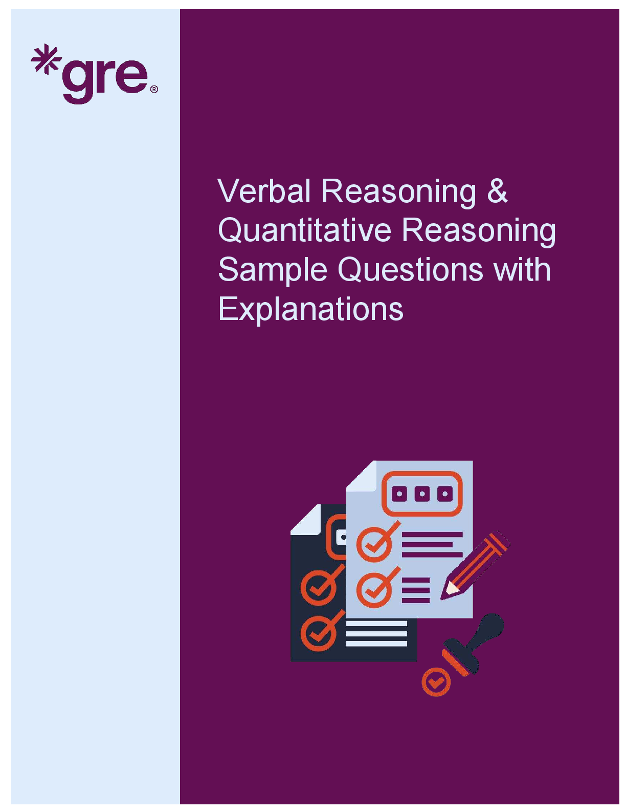 Recommended document preview for GRE Verbal Reasoning & Quantitative Reasoning Sample Questions with Explanations | Spring 2026