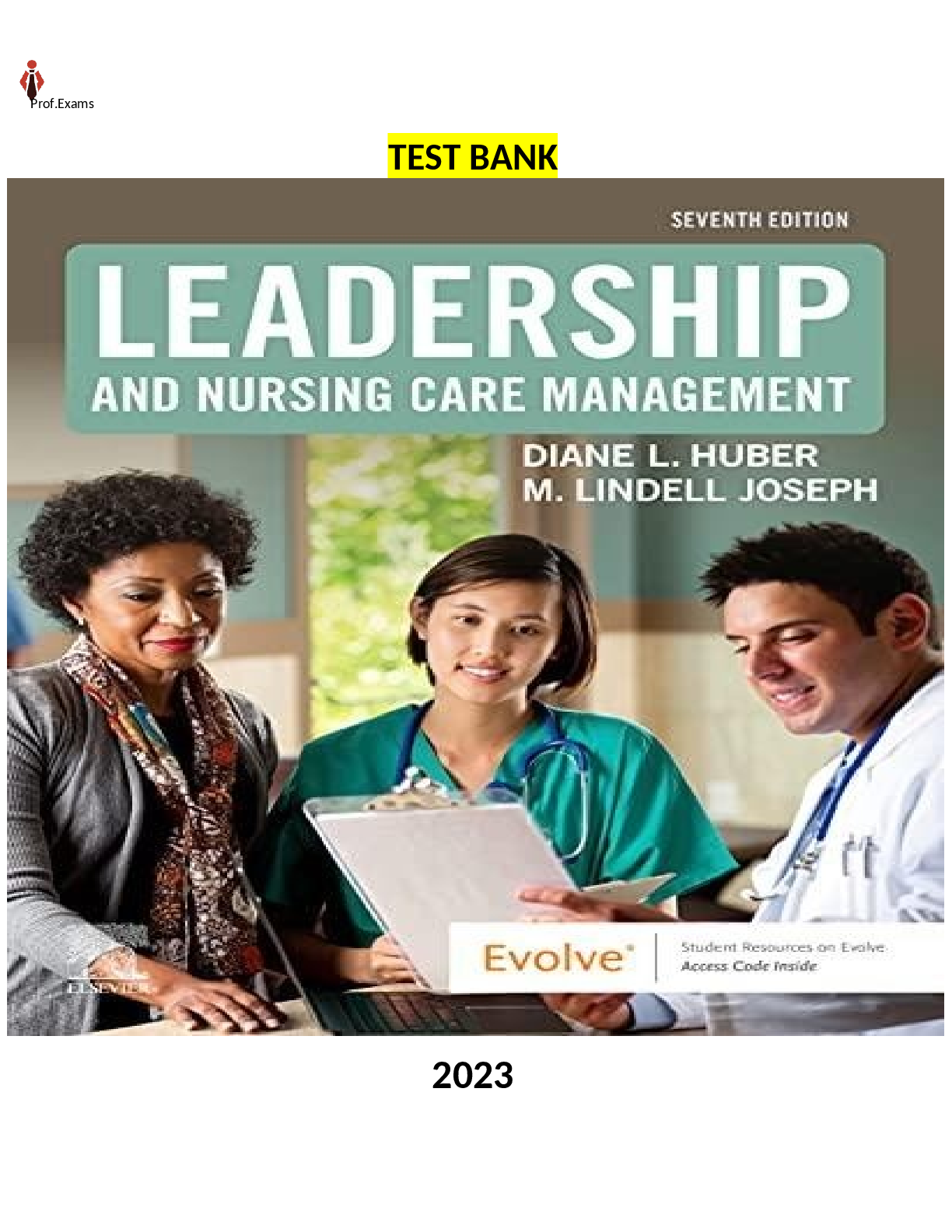 Recommended document preview for Test Bank for Leadership and Nursing Care Management, 7th Edition