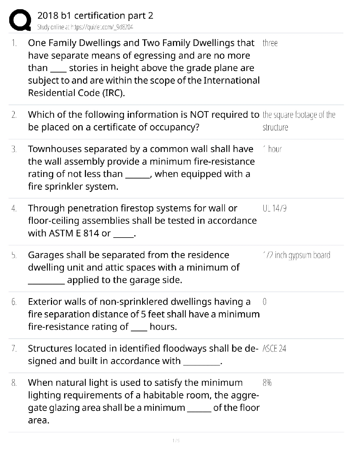 Recommended document preview for 2018 B1 Certification / Score 100% / New Version / Part 2 Study Guide