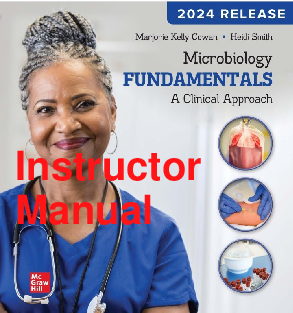 Recommended document preview for Instructor Manual Microbiology Fundamentals A Clinical Approach 2024 Release By Marjorie Kelly Cowan, Heidi Smith, Jennifer Lusk Chapters 1-22