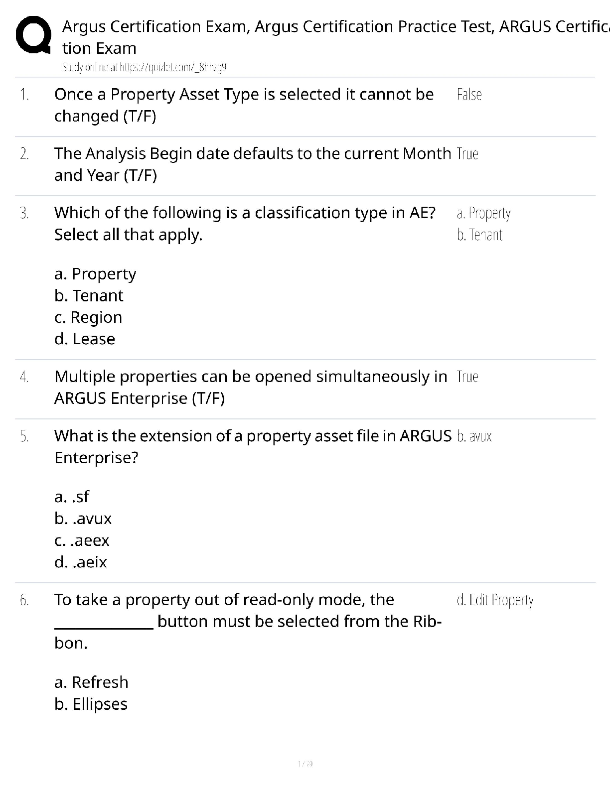 Recommended document preview for Argus Certification / Score 100% / New Version 2025 Update / Exam & Practice Test Study Guide