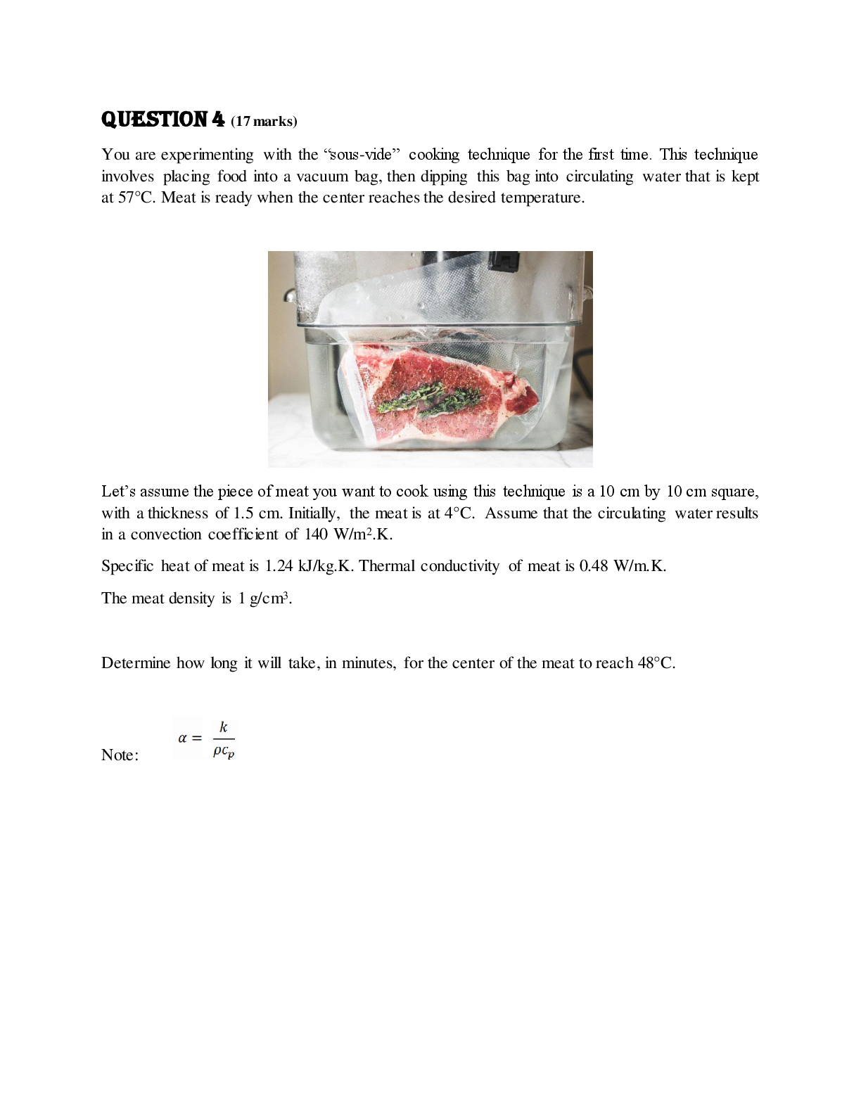 Preview of MCG 3110: Heat Transfer FINAL -QUESTION 4- University of Ottawa