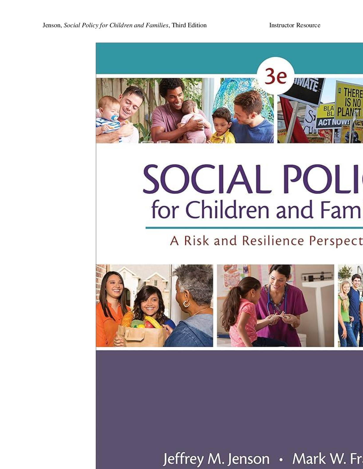 Recommended document preview for Test Bank for Social Policy for Children and Families A Risk and Resilience Perspective 3rd Edition