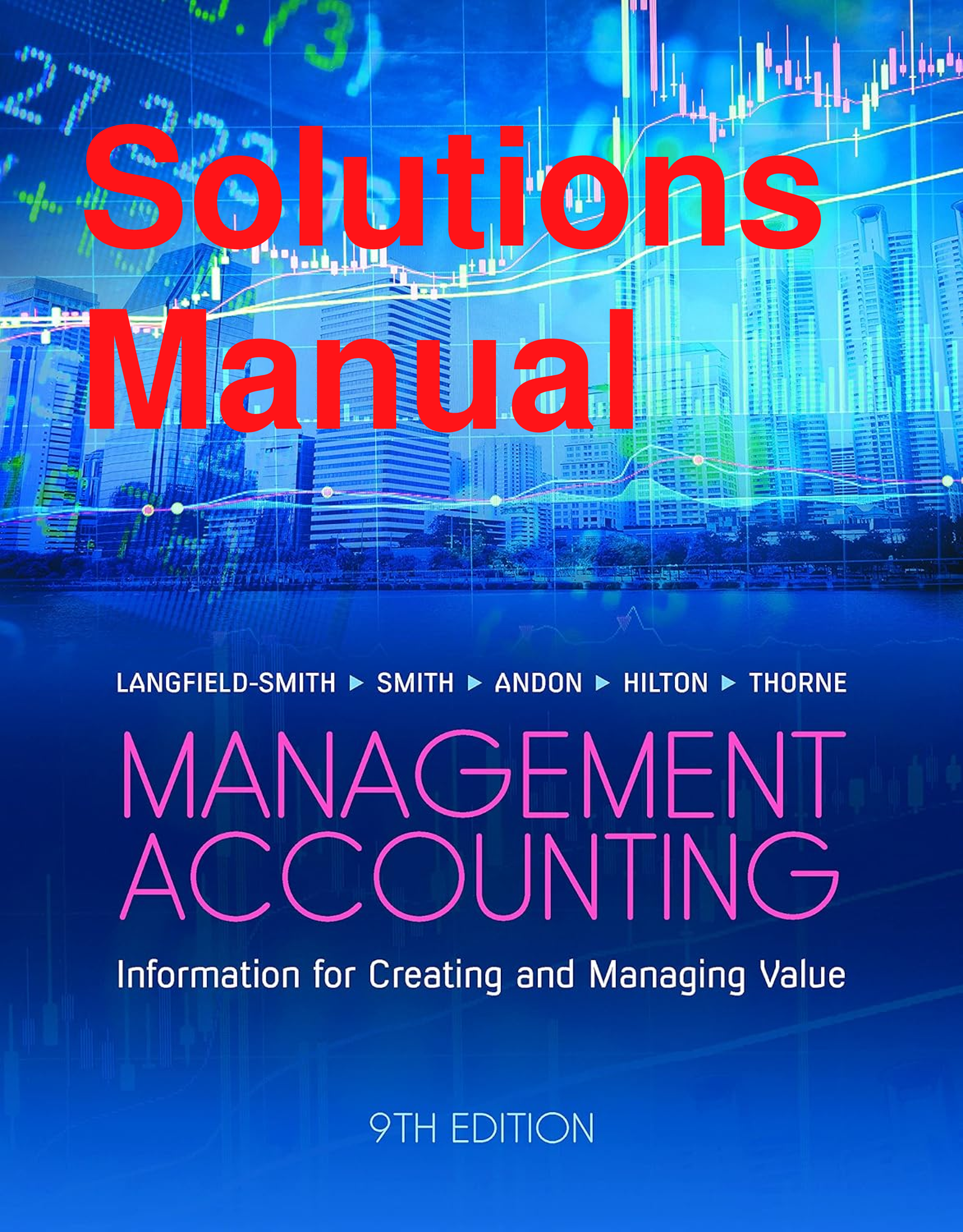 Preview of Solutions Manual Management Accounting Australian Update Edition 9th Edition By Langfield-