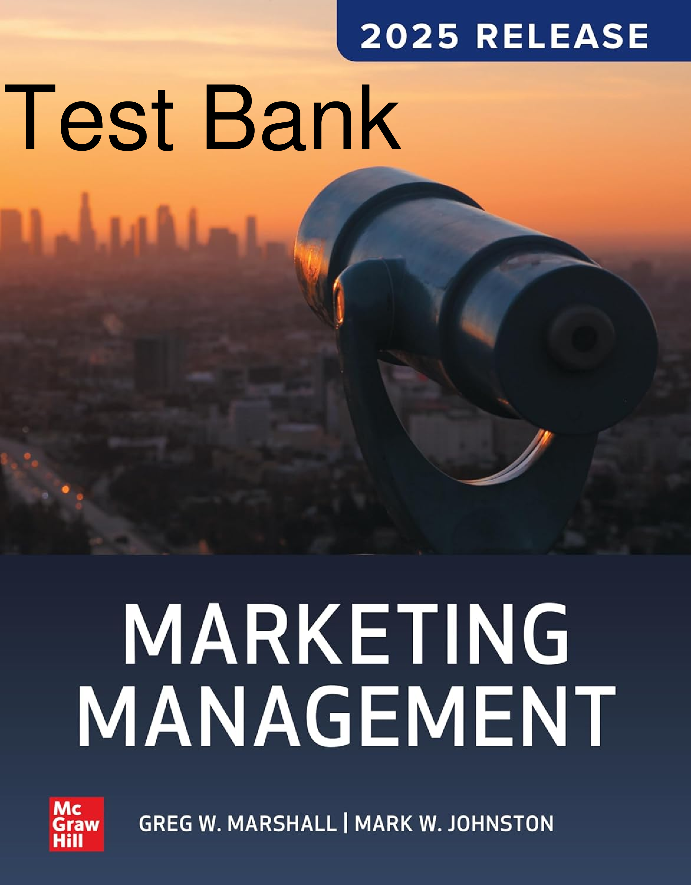 Preview of Test Bank Marketing Management 2025 Release By Greg Marshall, Mark Johnston