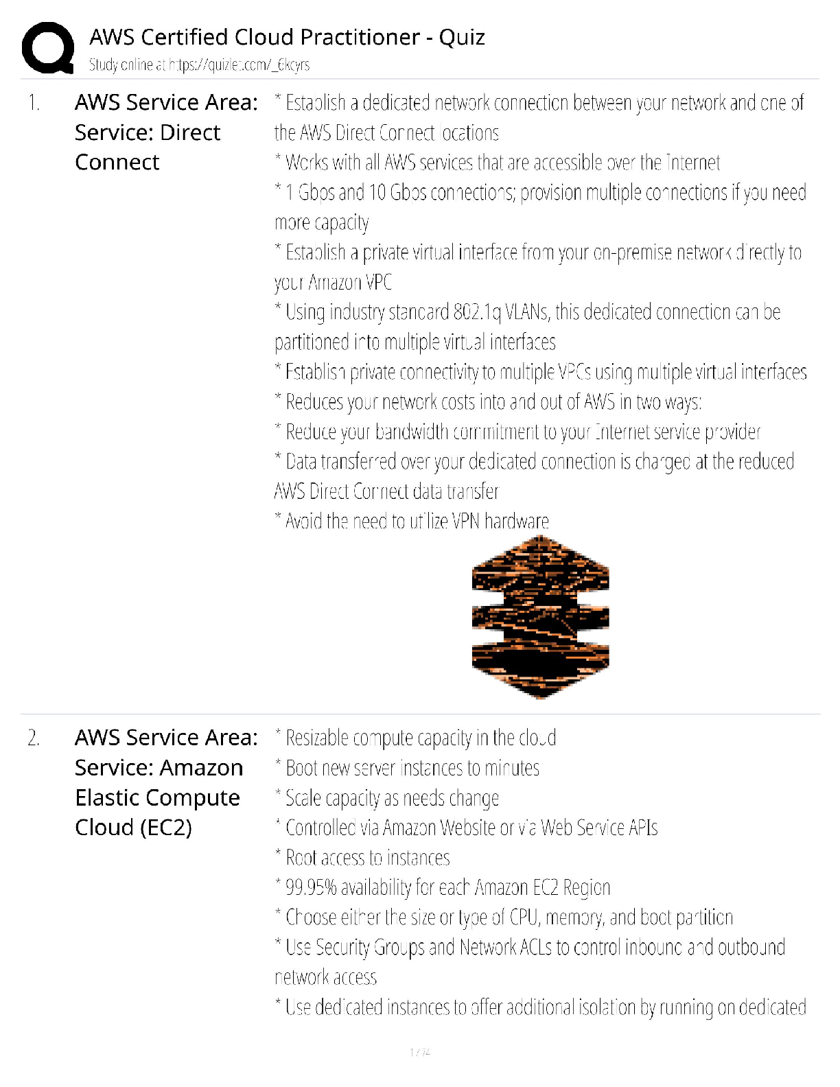 Recommended document preview for AWS Cloud Practitioner / score 100% / 2025 update / AWS certification quiz study guide