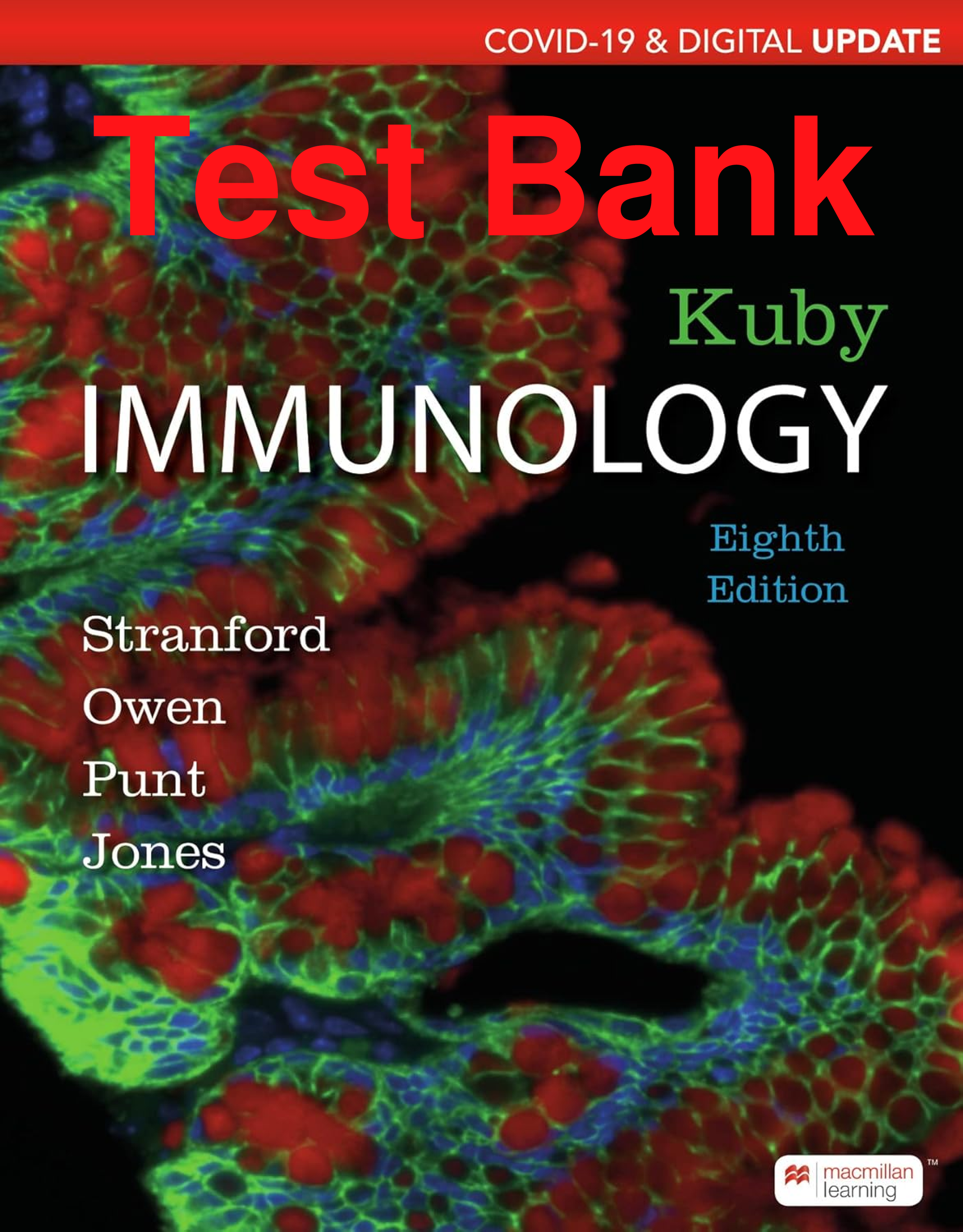 Recommended document preview for Test Bank Kuby Immunology Covid-19 Digital Update Latest Edition 8th Edition By Jenni Punt, Sharon Stranford, Patricia Jones, Judy Owen
