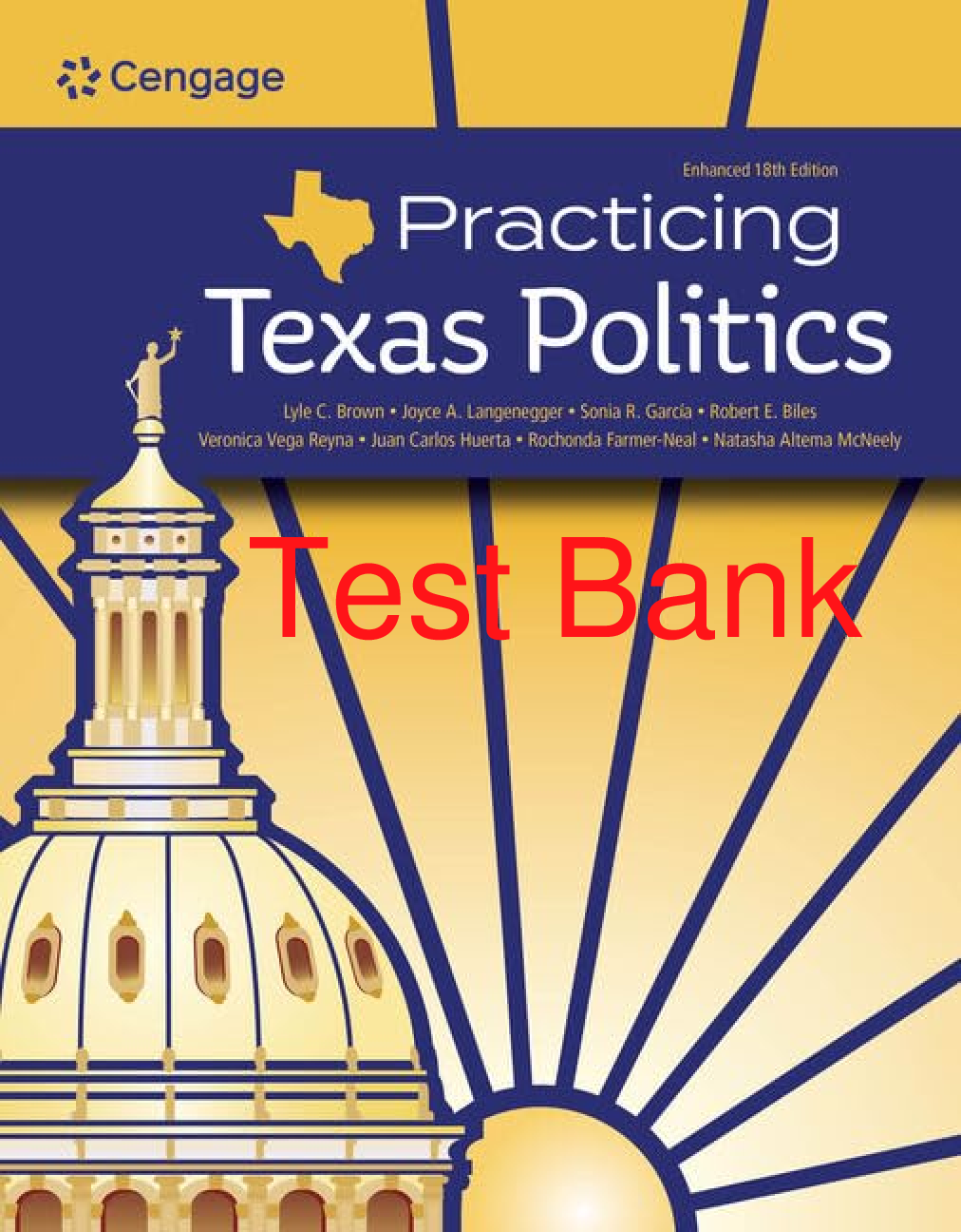 Preview of Test Bank Practicing Texas Politics Enhanced 2024 18th Edition By Brown, Joyce, García, Bi