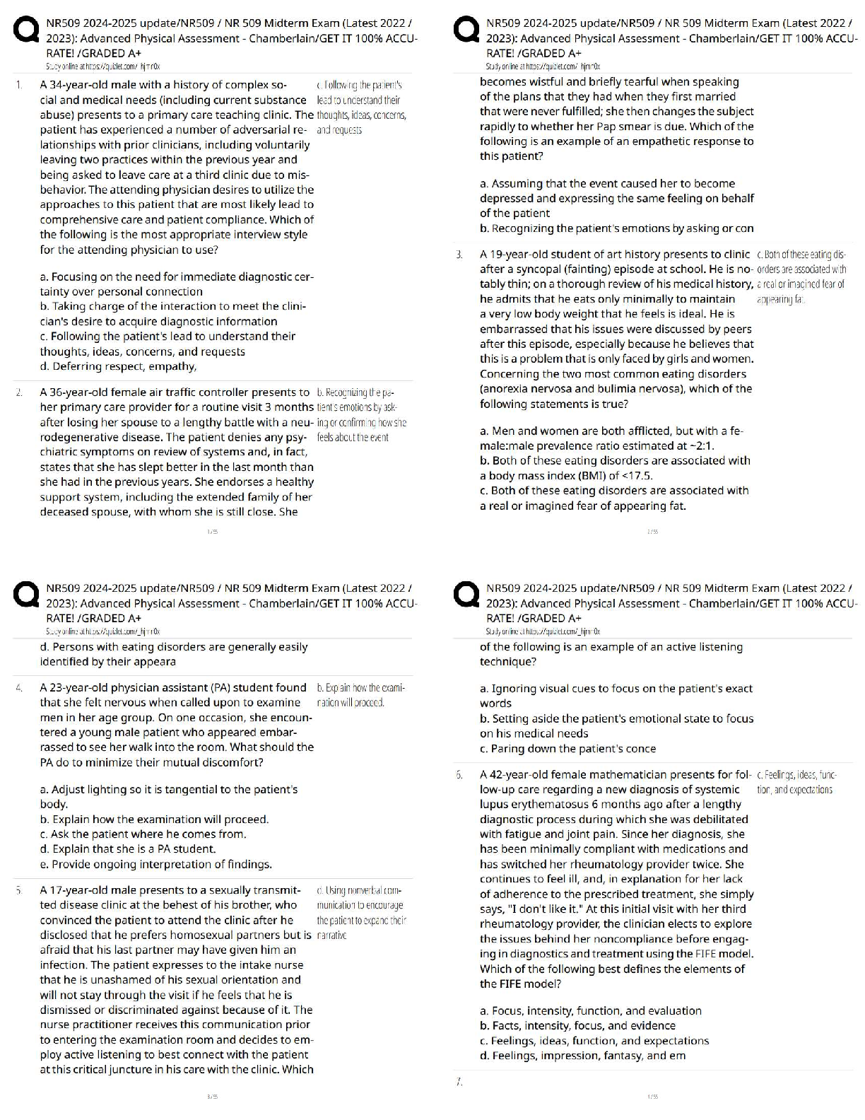 Recommended document preview for NR509   Update  NR509 / NR 509 Midterm / Score 100% / New Version / Latest Version