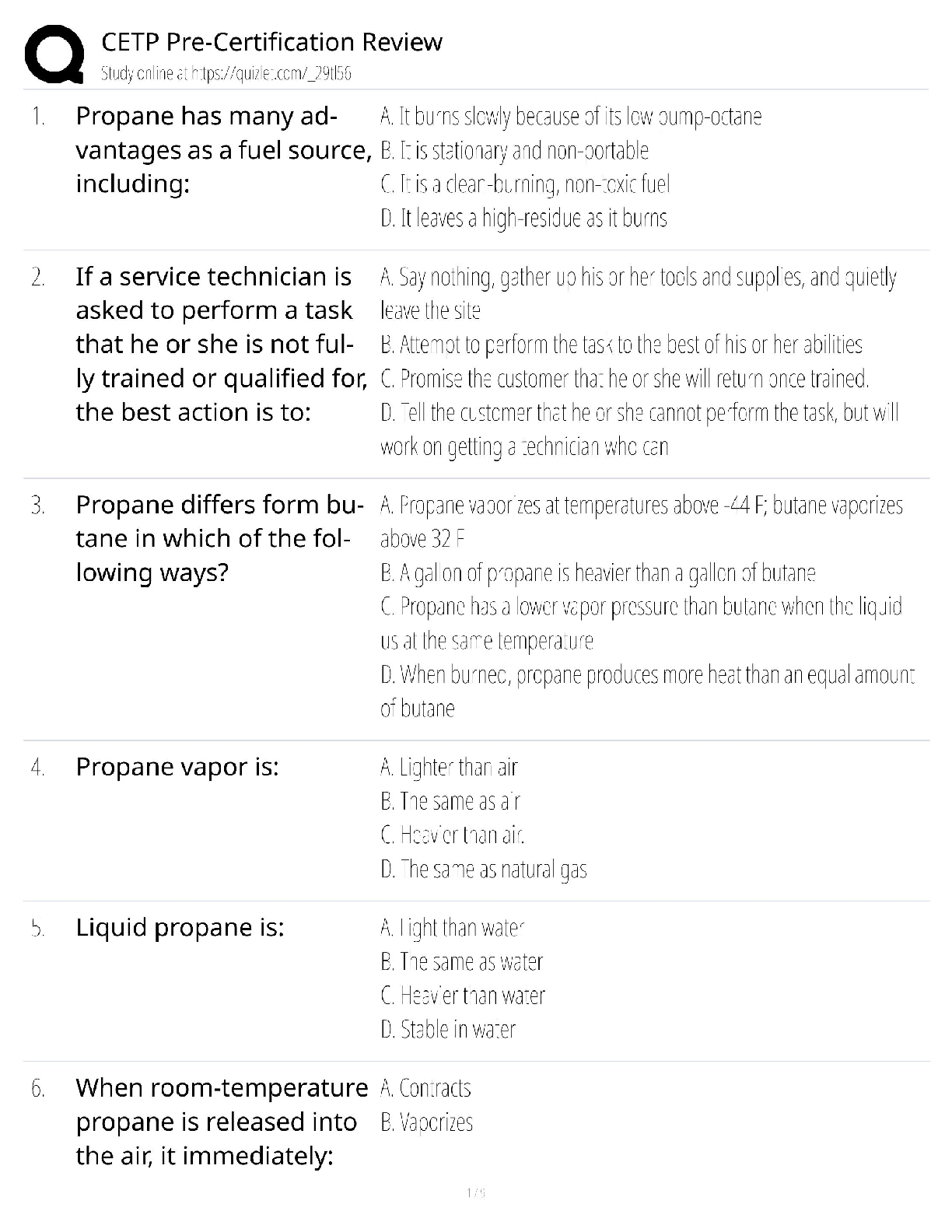 Recommended document preview for CETP Pre-Certification Review / Score 100% / New Version / 2025 Update