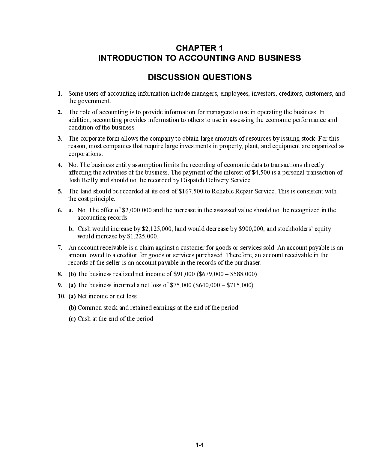 Recommended document preview for Solutions Manual For Financial & Managerial Accounting 15th Edition By Carl Warren, James Reeve, Jonathan Duchac