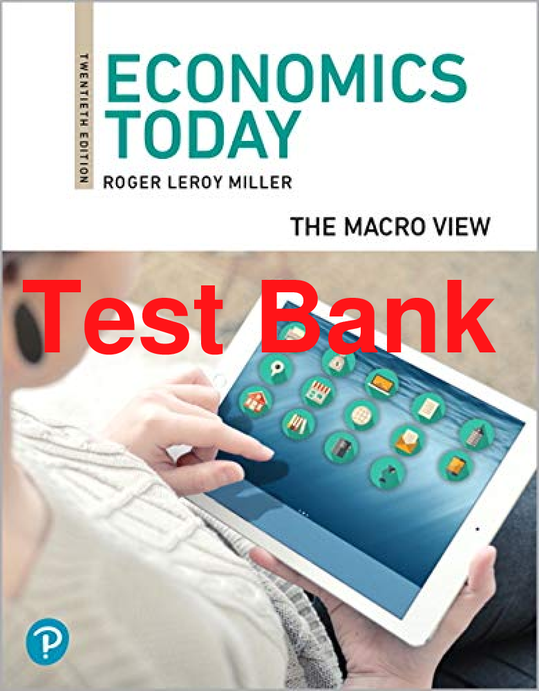 Recommended document preview for Test Bank Economics Today The Macro View 20th Edition By Roger Leroy Miller