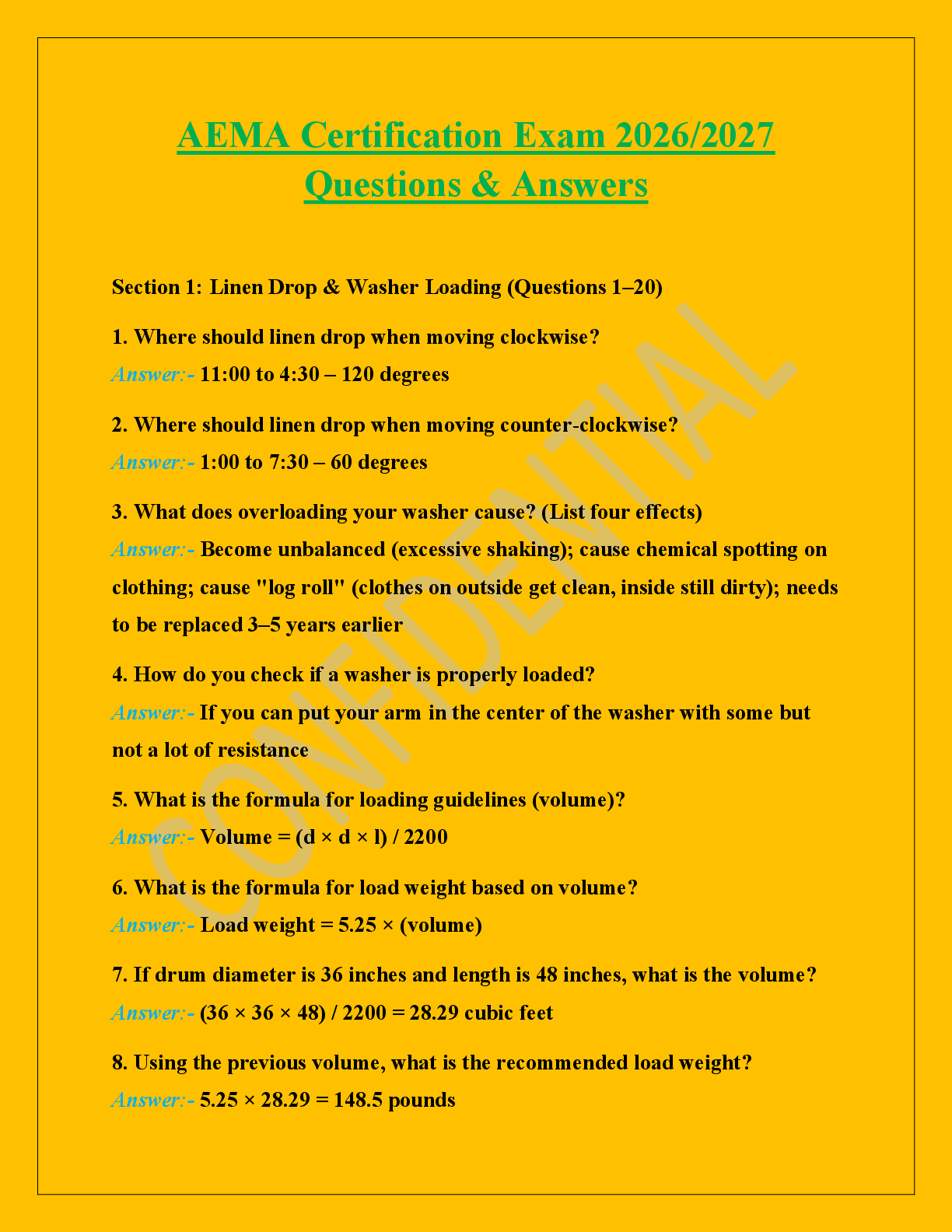 Preview image for AEMA Certification Exam 2026/2027  Questions & Answers