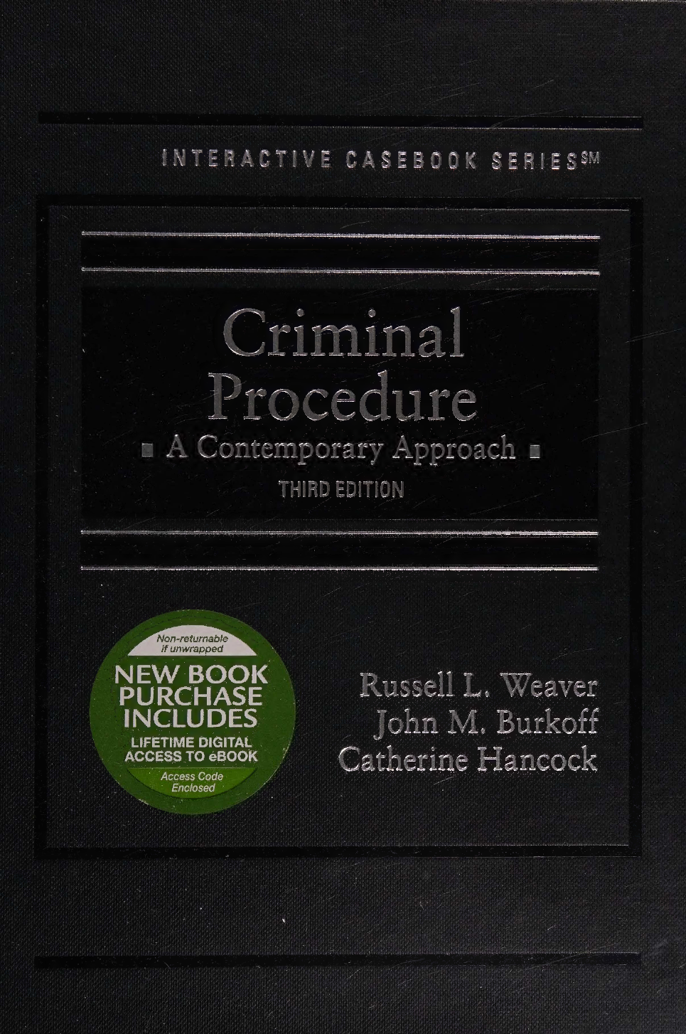 Recommended document preview for Criminal Procedure, a Contemporary Approach 3e Russell Weaver, John Burkoff, Catherine Hancock