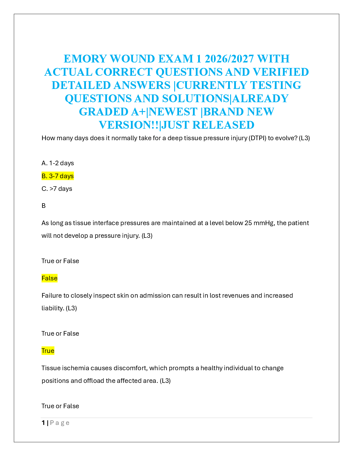 Recommended document preview for 68W LPC EXAM 2026/2027