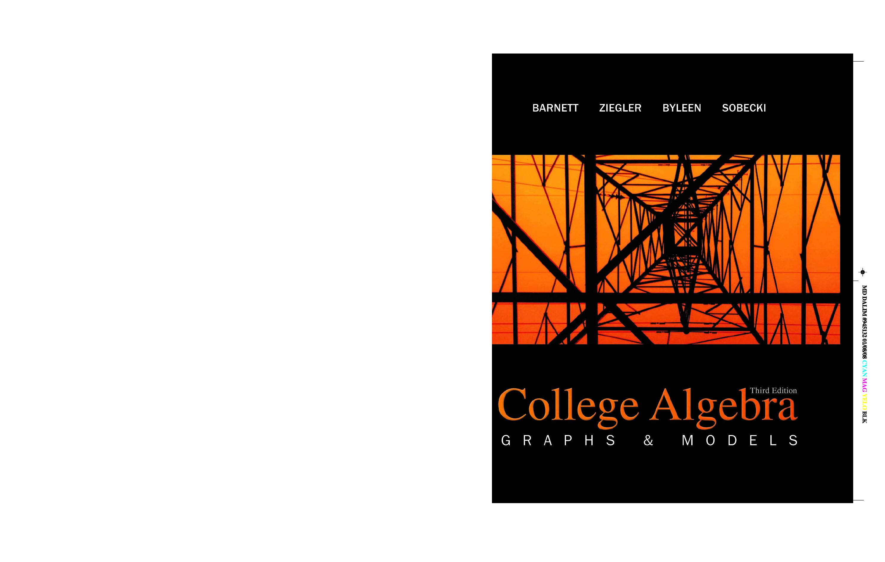 Recommended document preview for College Algebra: Graphs and Models (3rd Edition) – eBook | Raymond A. Barnett, Michael R. Ziegler, Karl E. Byleen & David Sobecki