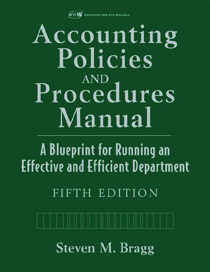 Preview of eBook PDF Accounting Policies and Procedures Manual A Blueprint for Running an Effective a