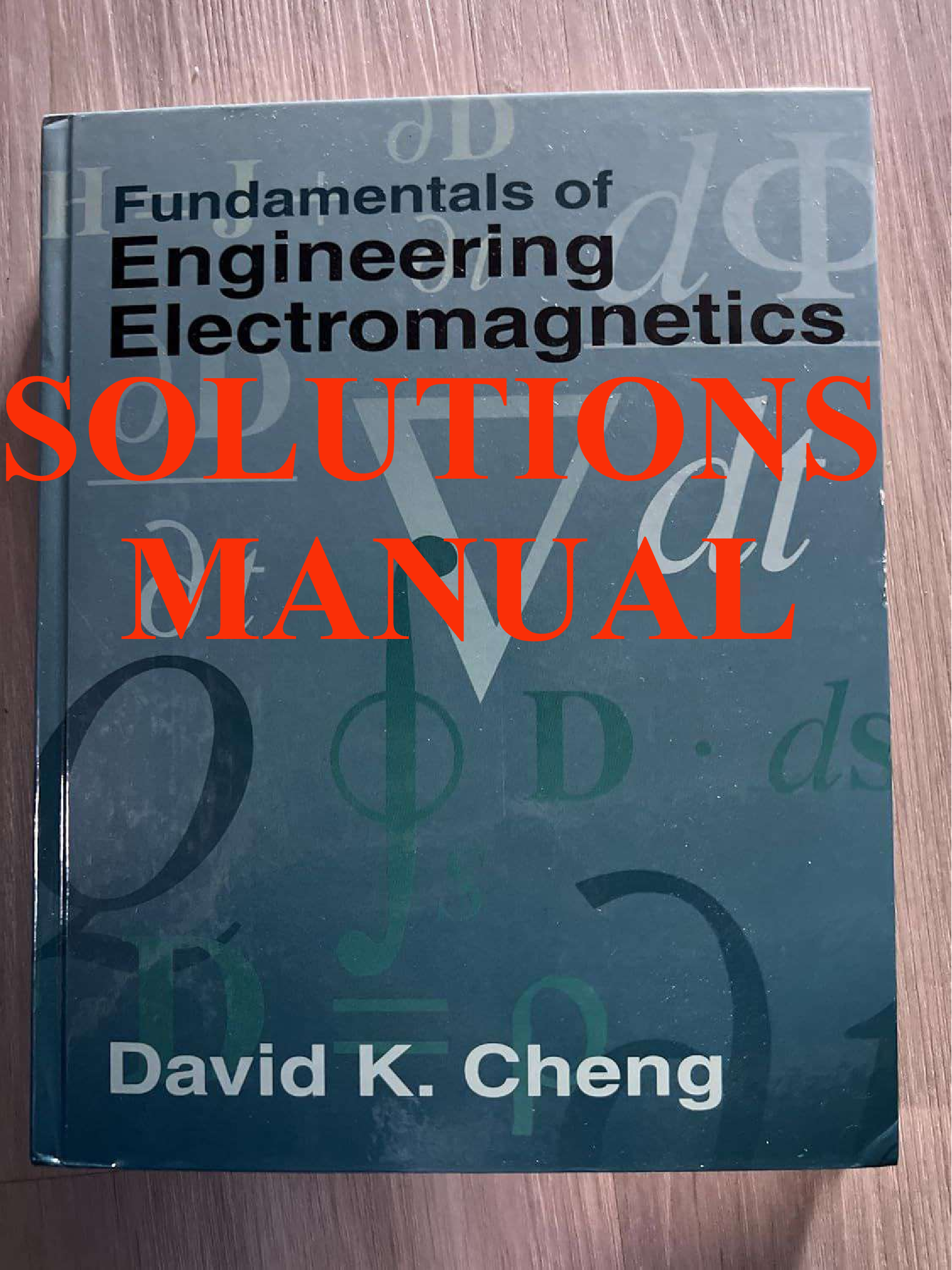 Recommended document preview for SOLUTIONS MANUAL for Fundamentals of Engineering Electromagnetics1st Edition by David K. Cheng