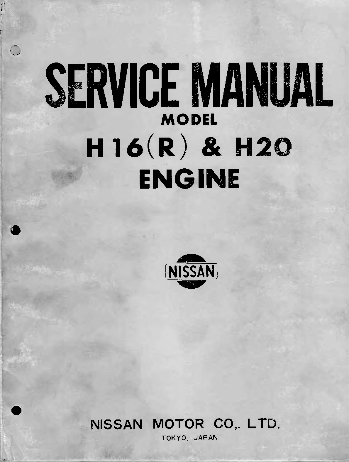 Recommended document preview for NISSAN H20 ENGINE SERVICE REPAIR SHOP MANUAL