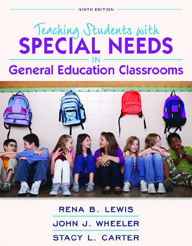 Recommended document preview for eBook [PDF] Teaching students with special needs in general education classrooms 9th Edition By Carter, Stacy L._Lewis, Rena B._Wheeler, John J
