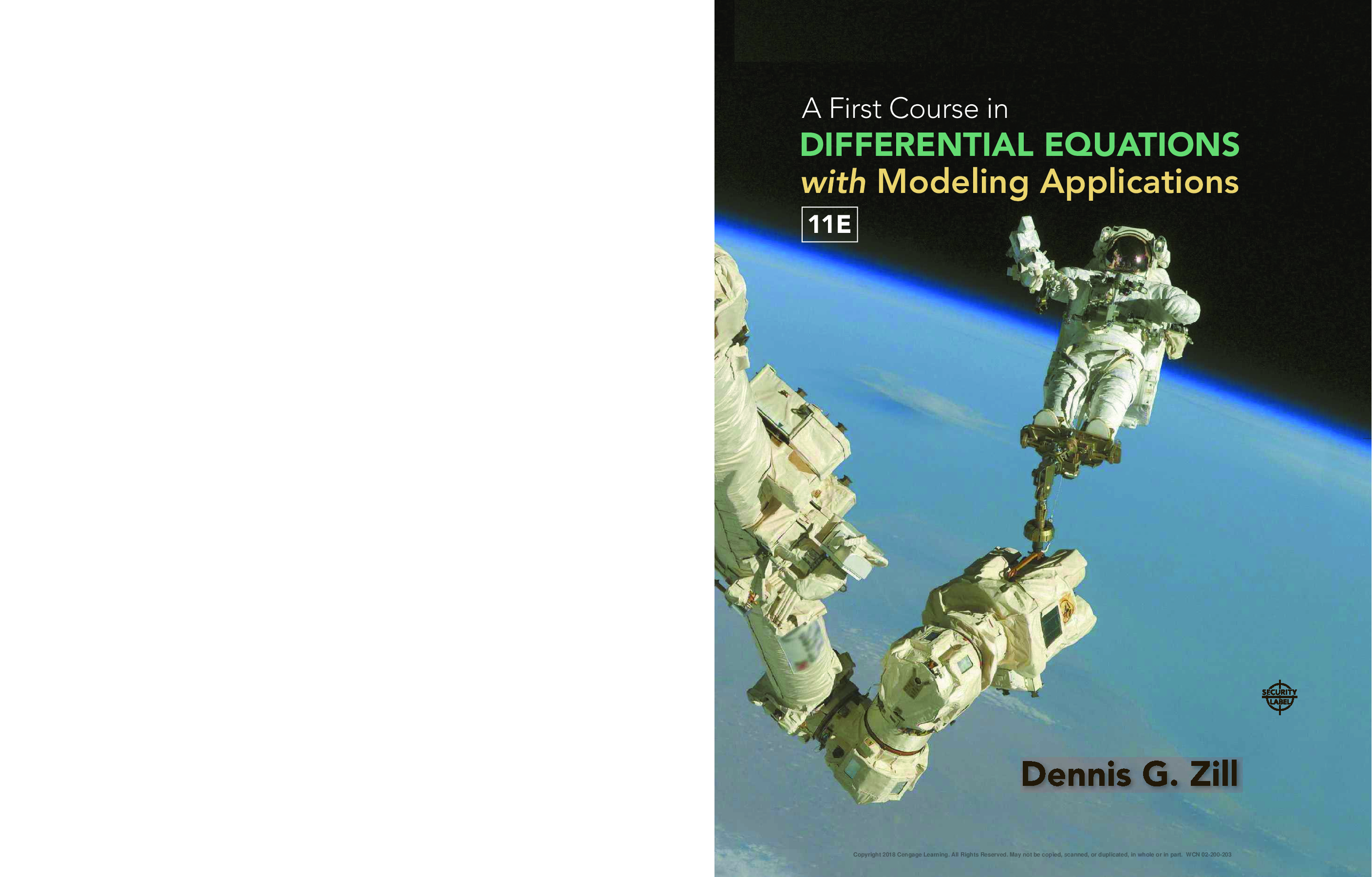 Recommended document preview for A First Course in Differential Equations with Modeling Applications (11th Edition) – eBook | Dennis G. Zill