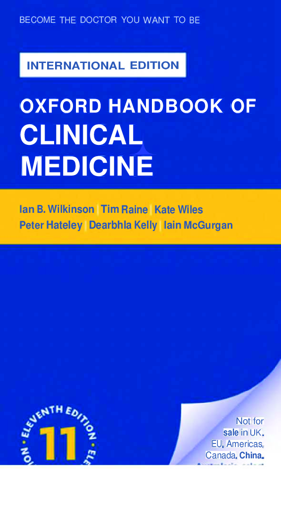 Preview of Oxford Handbook of Clinical Medicine 11th International Edition By Ian Wilkinson, Tim Rain